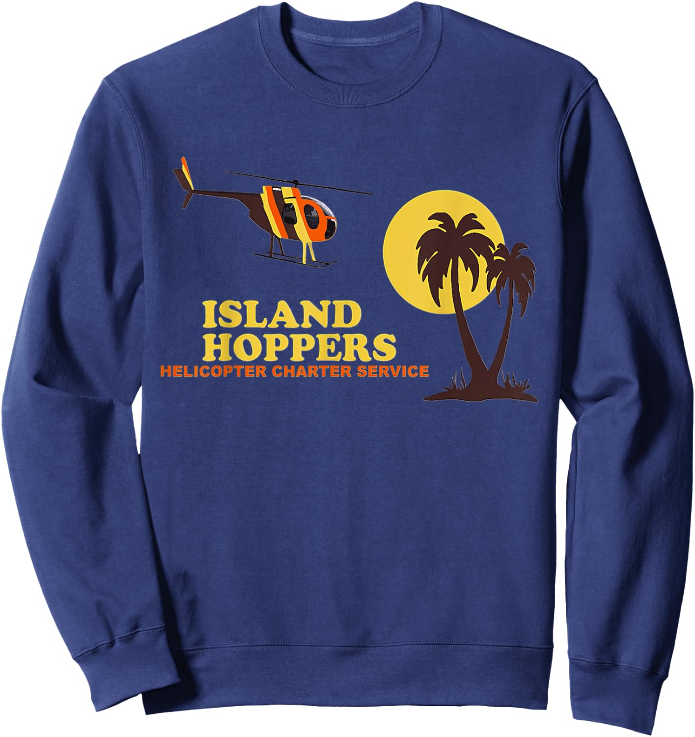 Island Vintage 80s Hoppers Sweatshirt - Sweatshirt | Navy