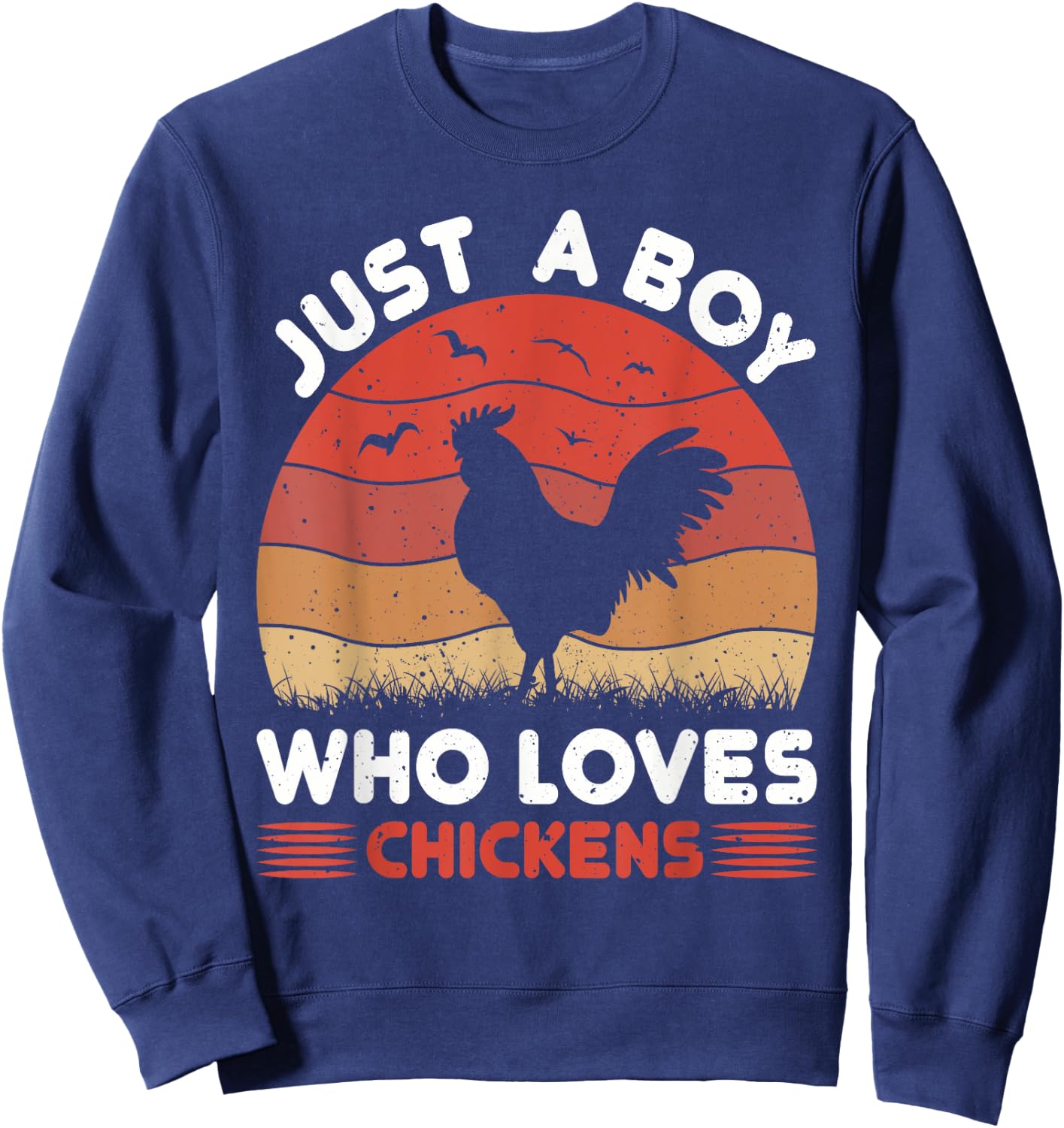Just A Boy Who Loves Chickens Sweatshirt - Sweatshirt | Navy
