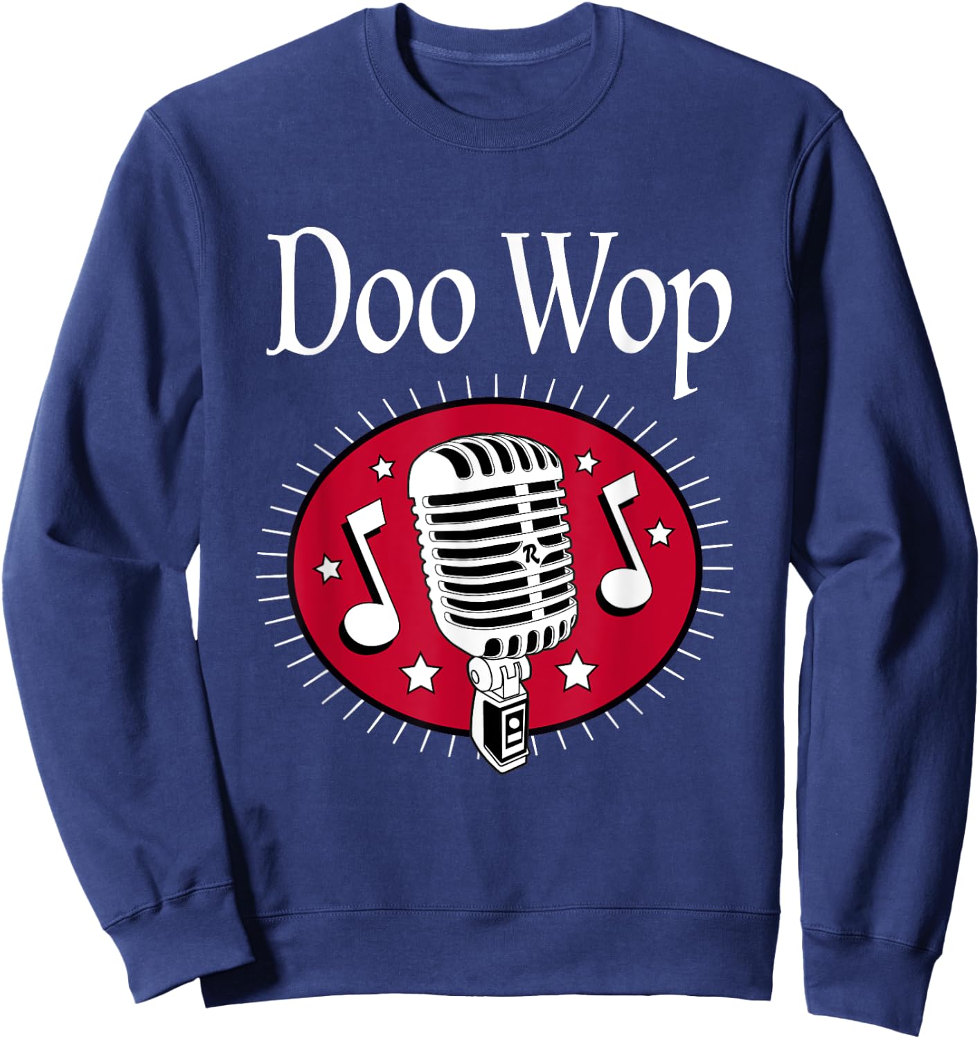 Doo Wop Rock N Roll 50s Sock Hop Dance Women Men Rockabilly Sweatshirt - Sweatshirt | Navy