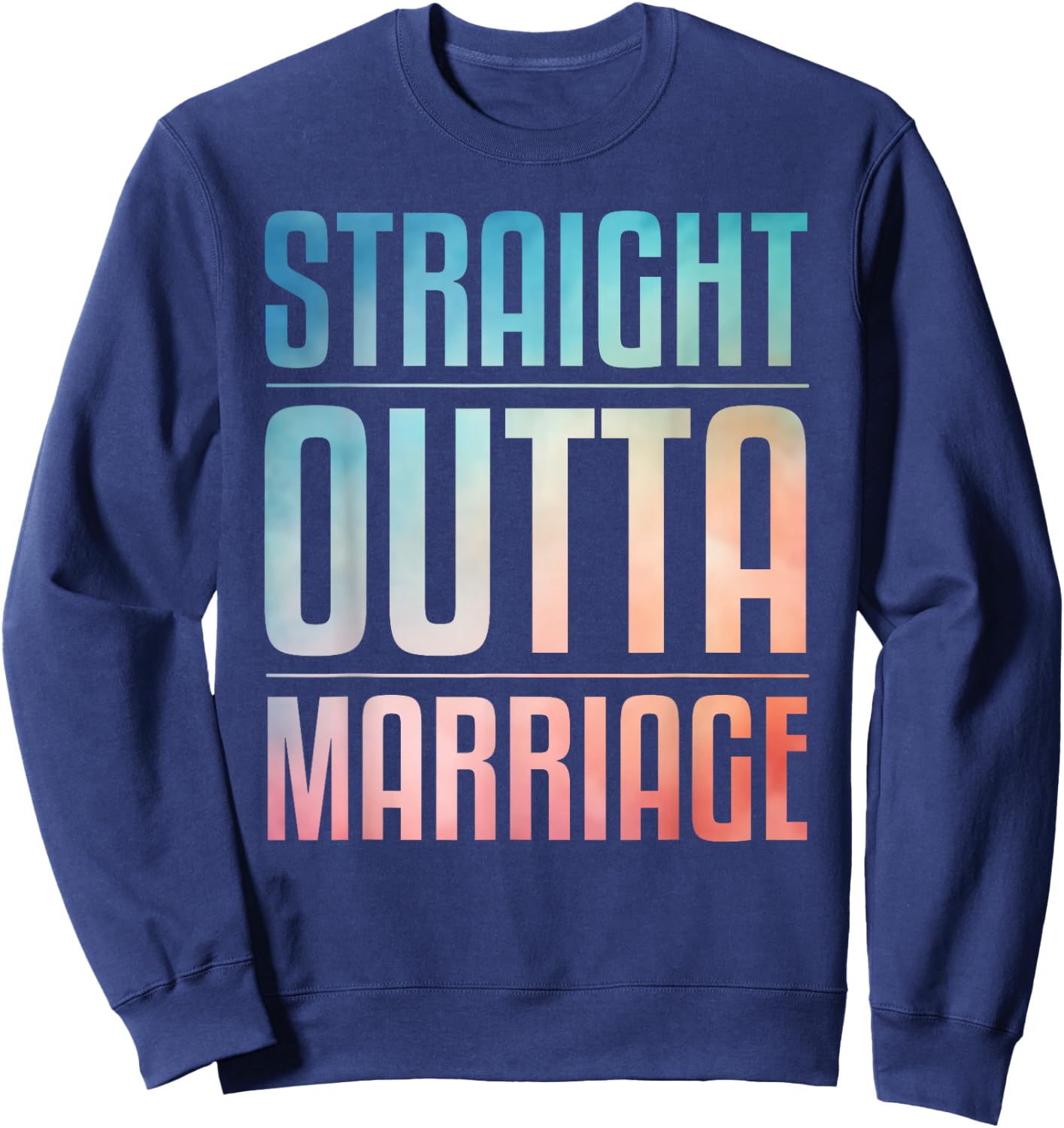 Cool Divorce Art Women Wedding Marriage Divorced Sweatshirt - Sweatshirt | Navy