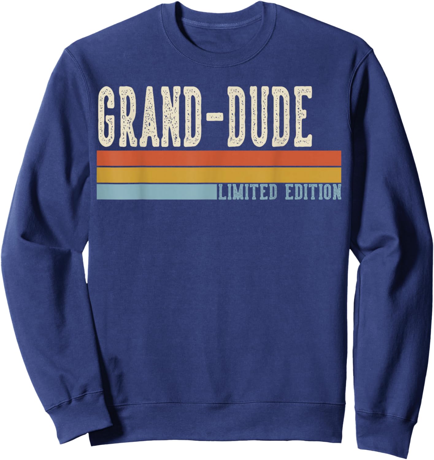 Grand-Dude Vintage Grandpa Retro Fathers Day Sweatshirt - Sweatshirt | Navy