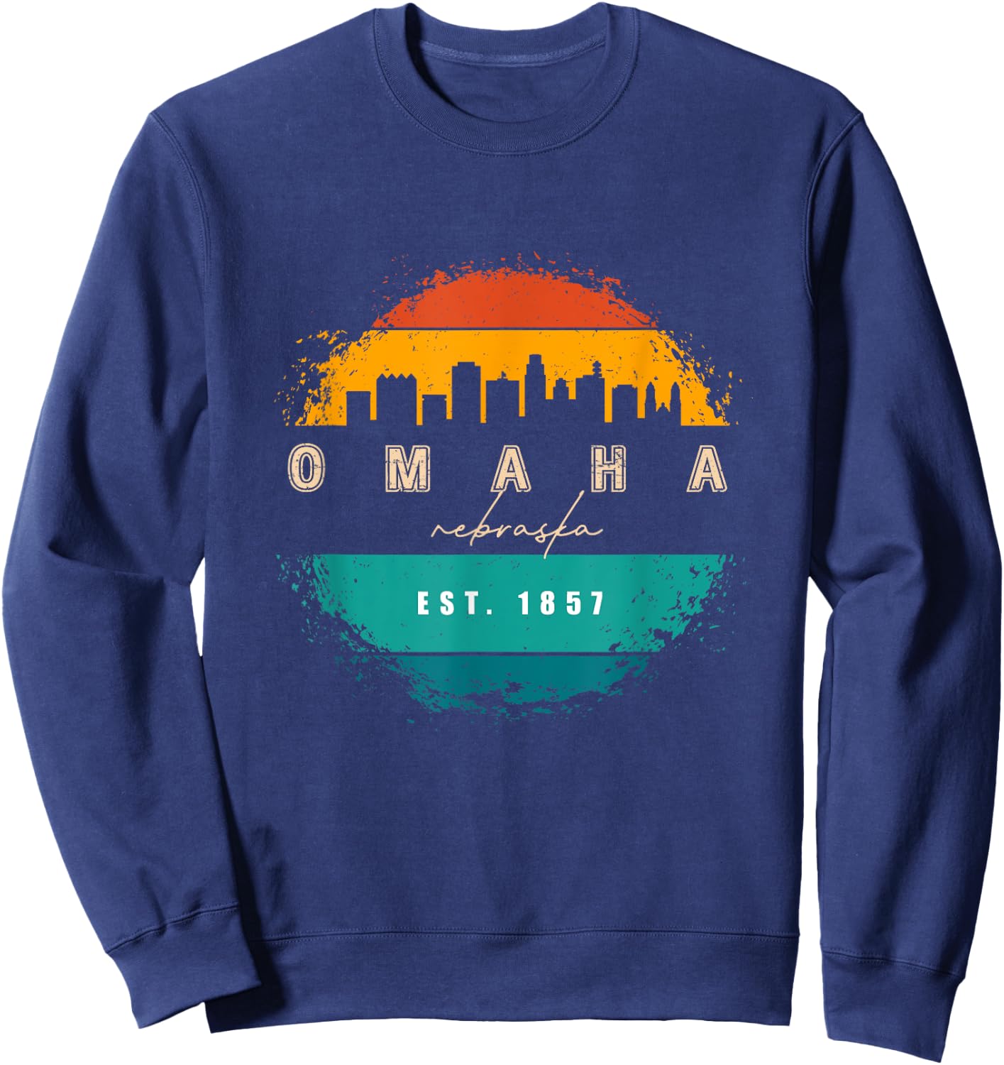 City of Omaha Nebraska Sweatshirt - Sweatshirt | Navy