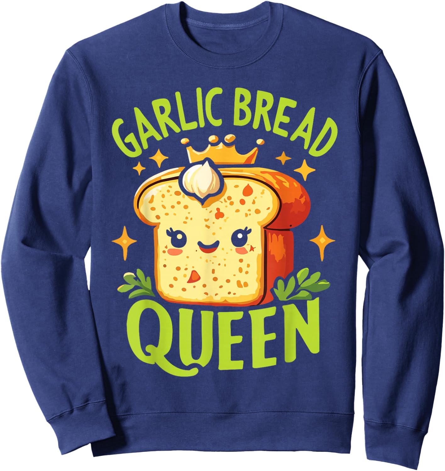 Garlic Bread Queen Sweatshirt - Sweatshirt | Navy