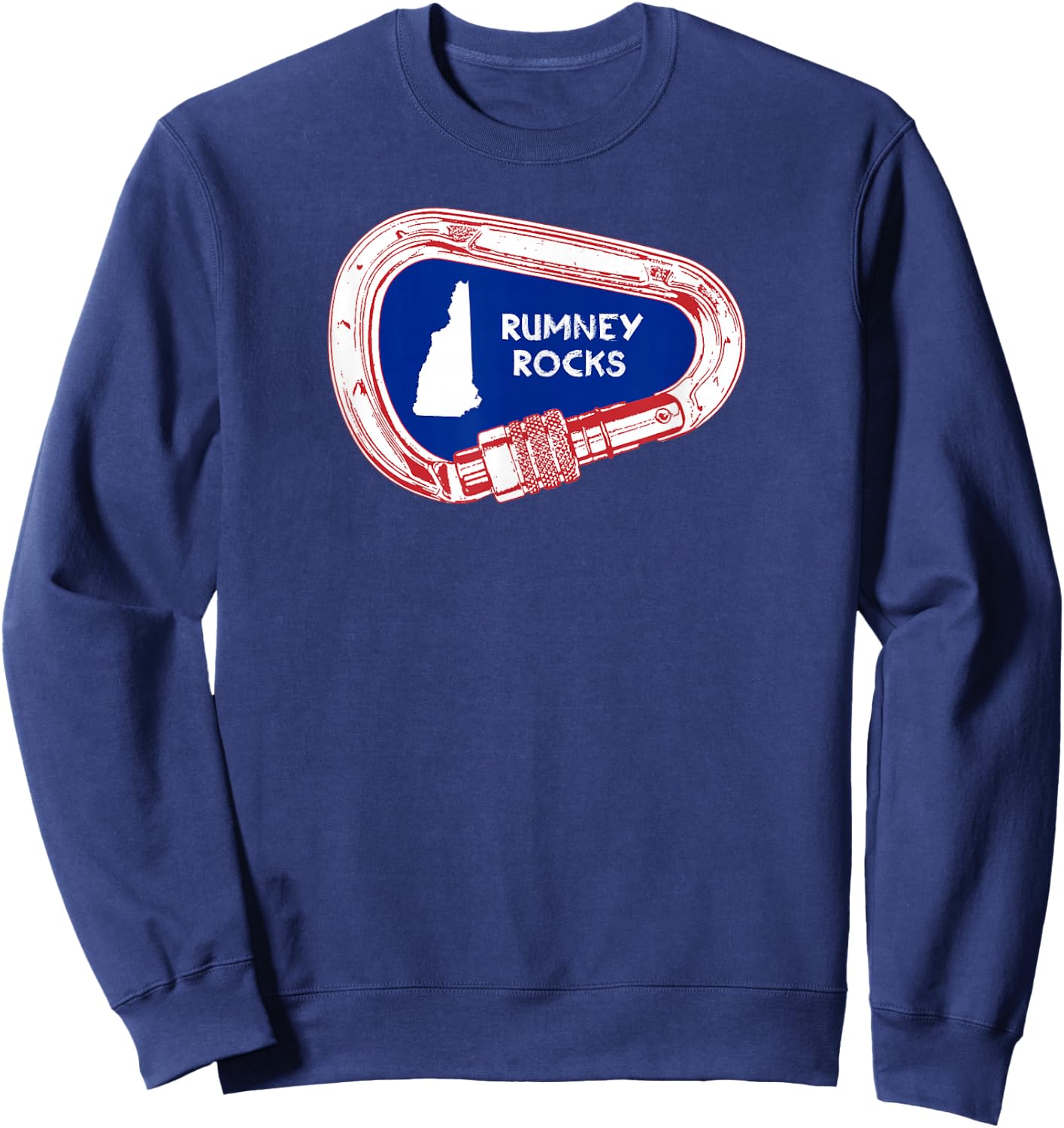 Rumney Rocks Climbing Carabiner Sweatshirt - Sweatshirt | Navy