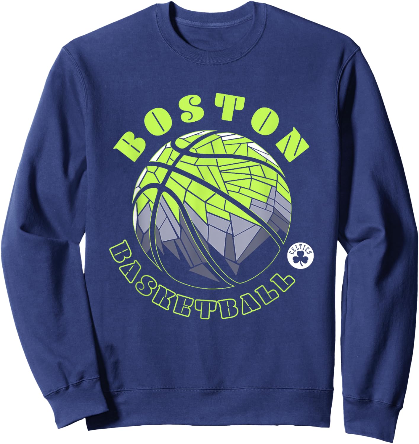 NBA Boston Celtics Neon Prism Basketball Sweatshirt - Sweatshirt | Navy