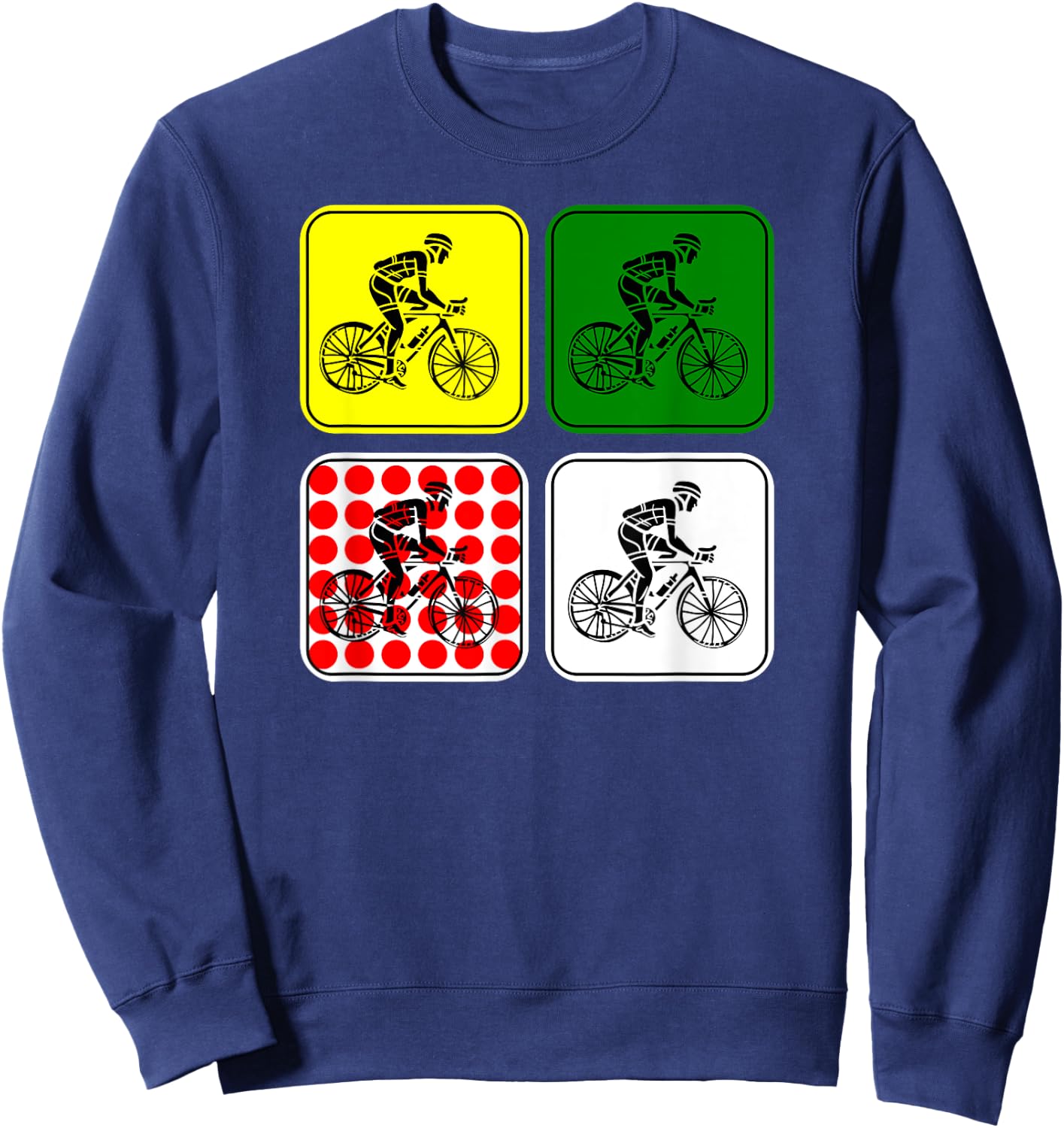 Racing Road Bike Jersey Bicycle Cycling Race Biking Sweatshirt - Sweatshirt | Navy
