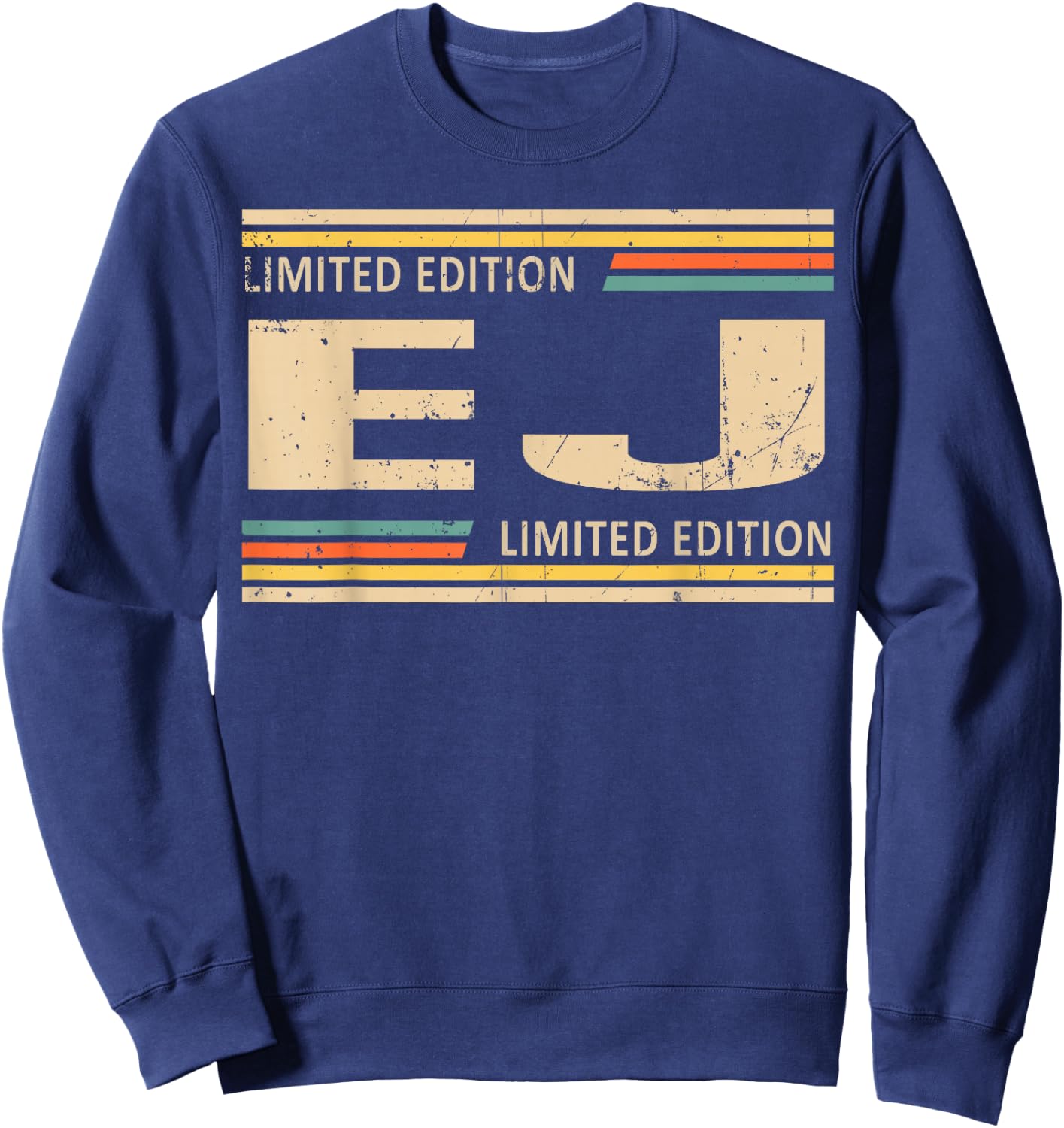 EJ Limited Edition Shirt EJ Name Personalized Sweatshirt - Sweatshirt | Navy