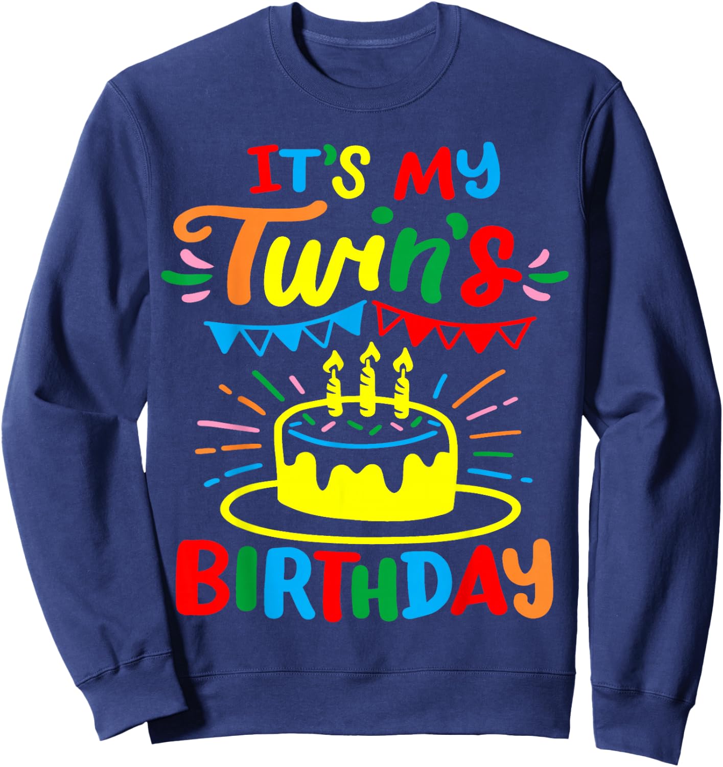 Twins Twin Birthday Sweatshirt - Sweatshirt | Navy