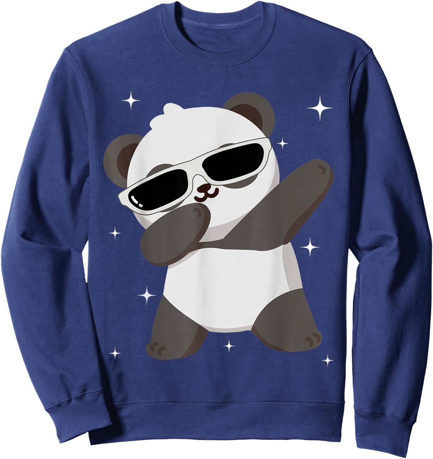 Men Women Kids Panda Dabbing Animals Wildlife Parties Sweatshirt - Sweatshirt | Navy