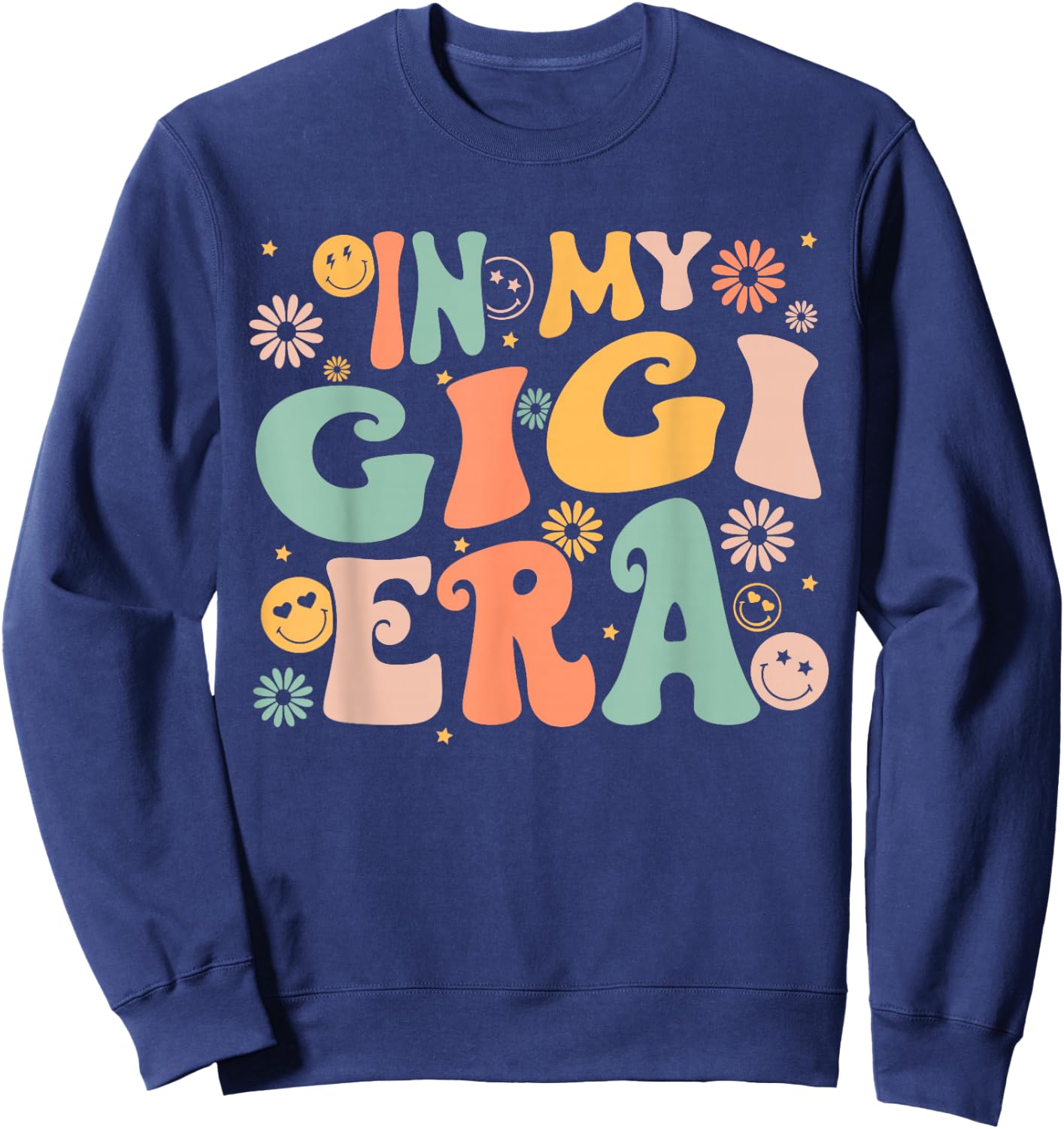 In My Gigi Era Baby Announcement for Grandma Mother's Day Sweatshirt - Sweatshirt | Navy