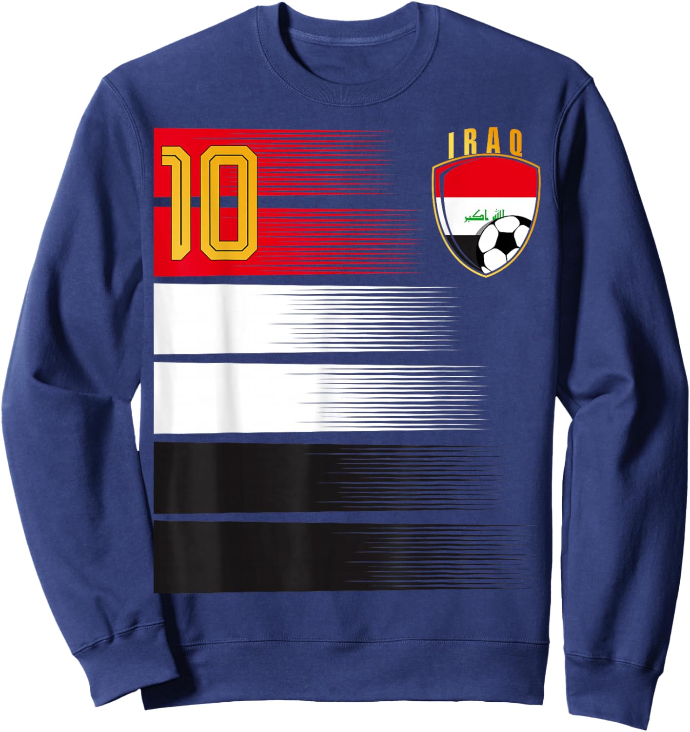 Iraq Flag Iraqi Pride Lovers Sweatshirt - Sweatshirt | Navy