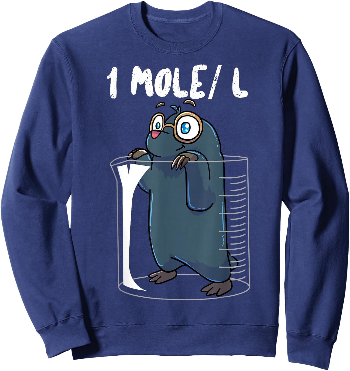 Chemistry Chemist Student Science Teacher Mole Sweatshirt - Sweatshirt | Navy
