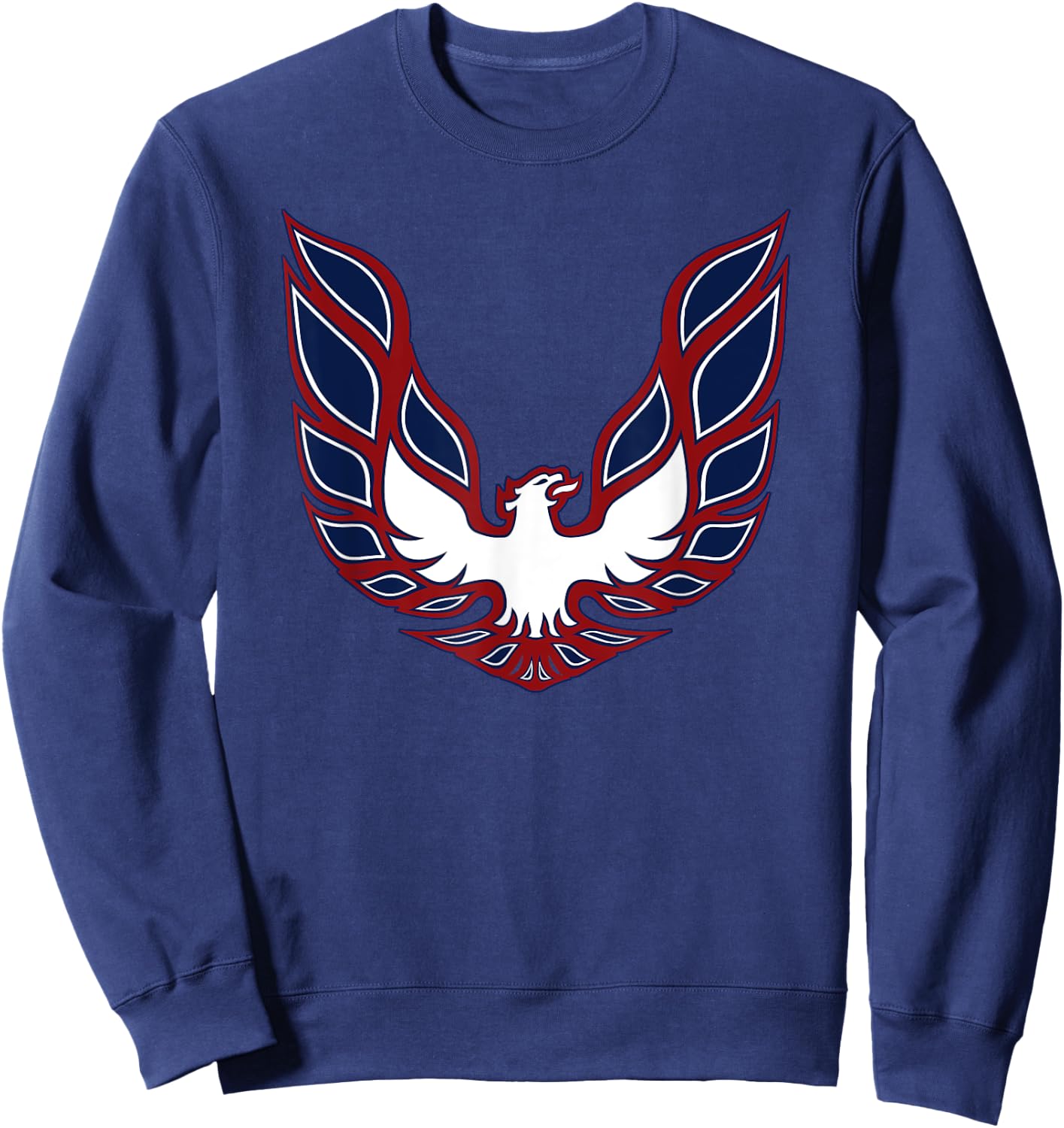 July 4th, Classic Car, Freedom, Trans Am Bird Hood Decal Sweatshirt - Sweatshirt | Navy