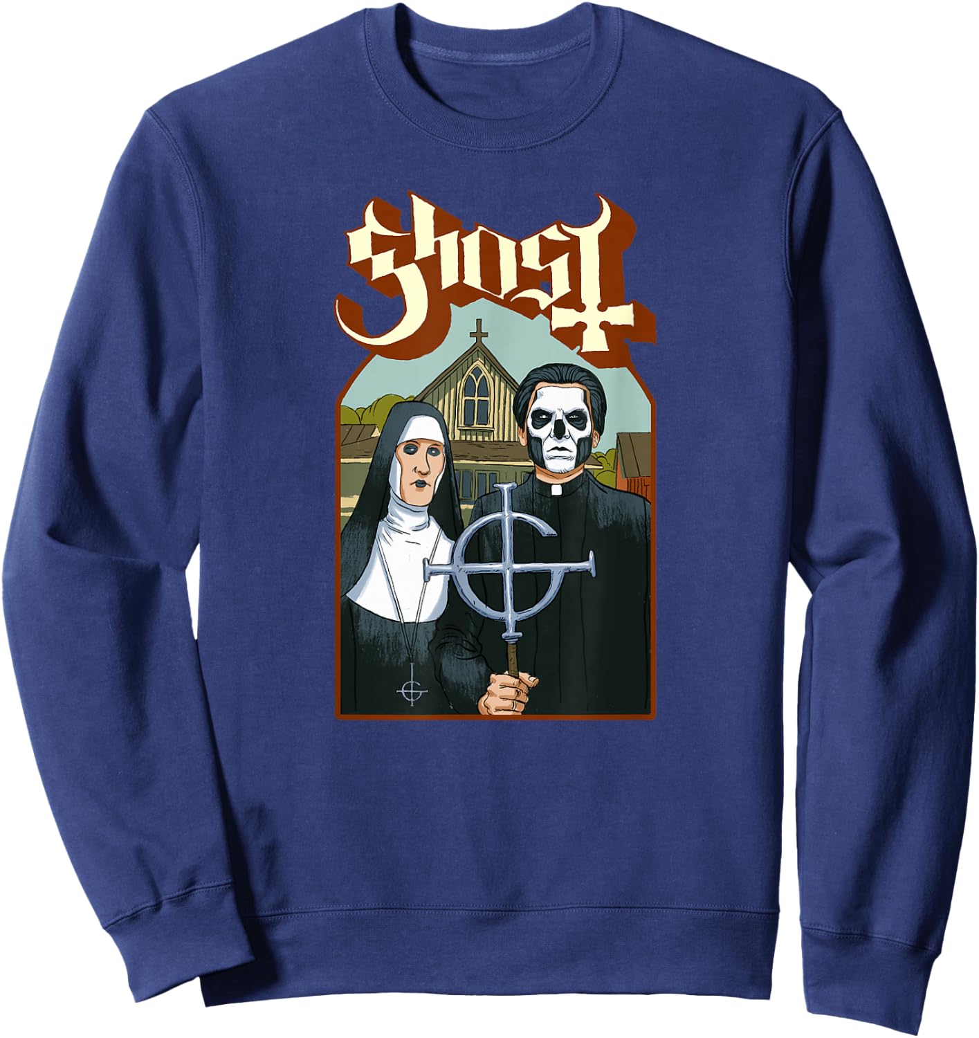 Ghost – Emeritus Goth Sweatshirt - Sweatshirt | Navy