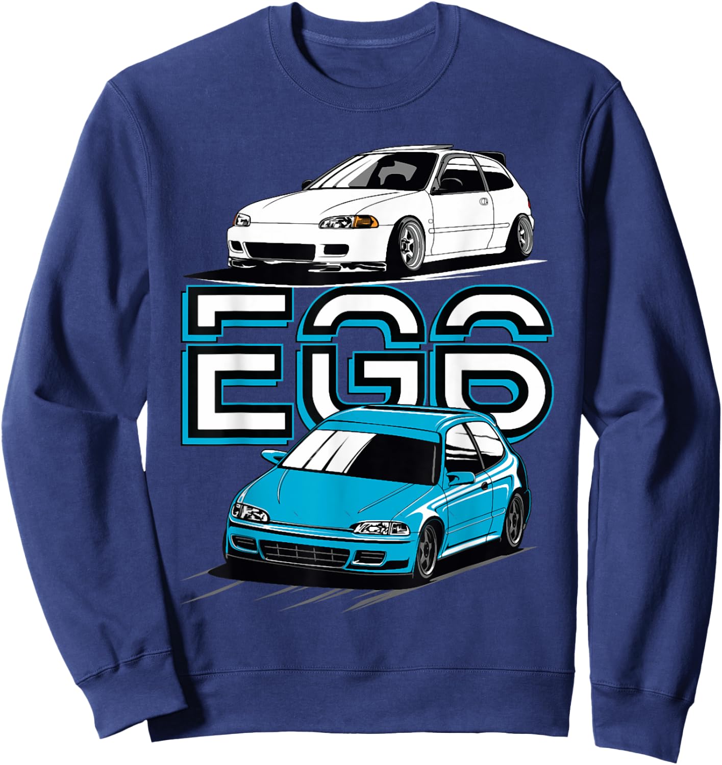 Civic eg6 Japanese car Sweatshirt - Sweatshirt | Navy