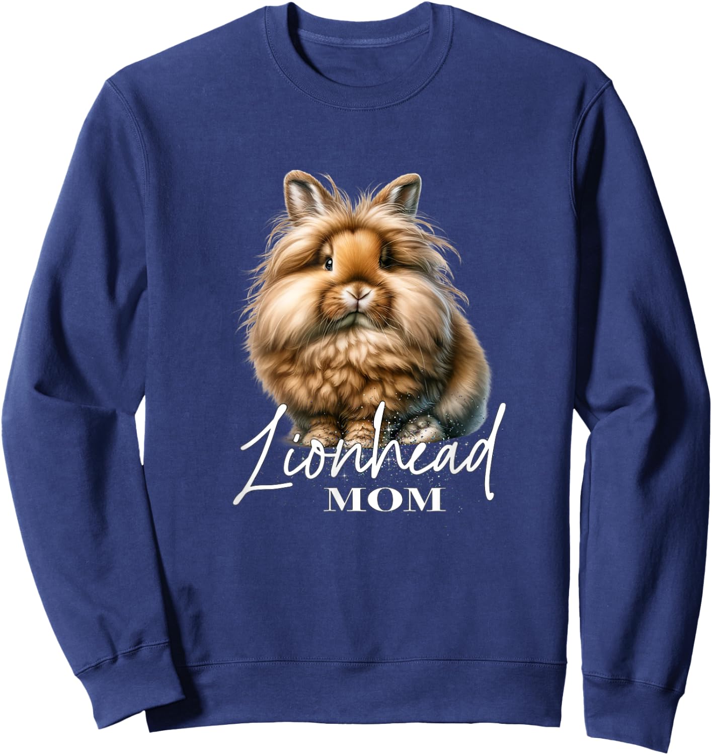 Lionhead Rabbit Mom Sweatshirt - Sweatshirt | Navy