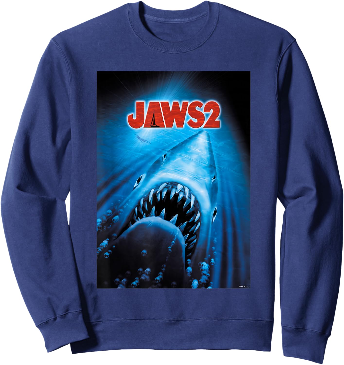 Jaws 2 Anniversary Poster Sweatshirt - Sweatshirt | Navy