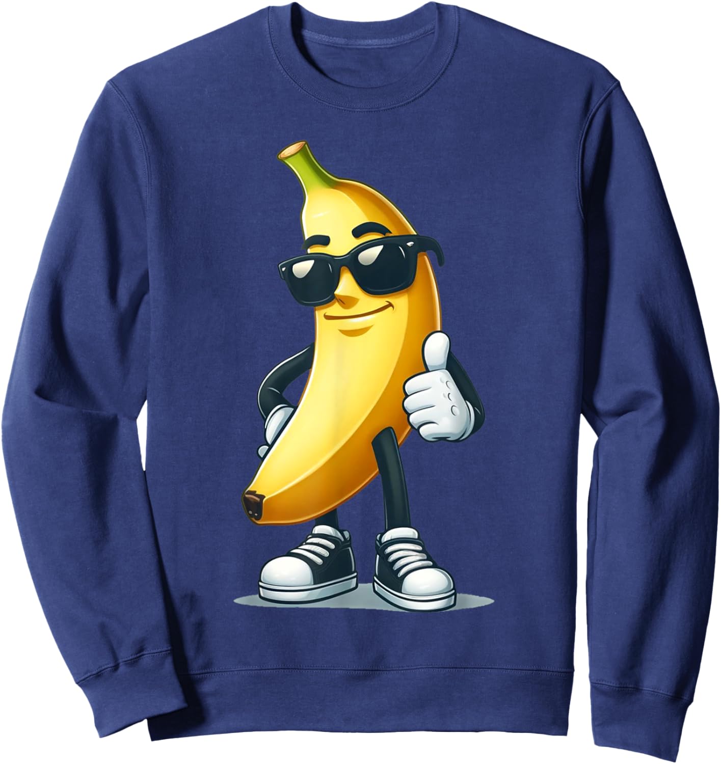 Bananas Women Cute Banana Costume Funny Banana Sweatshirt - Sweatshirt | Navy