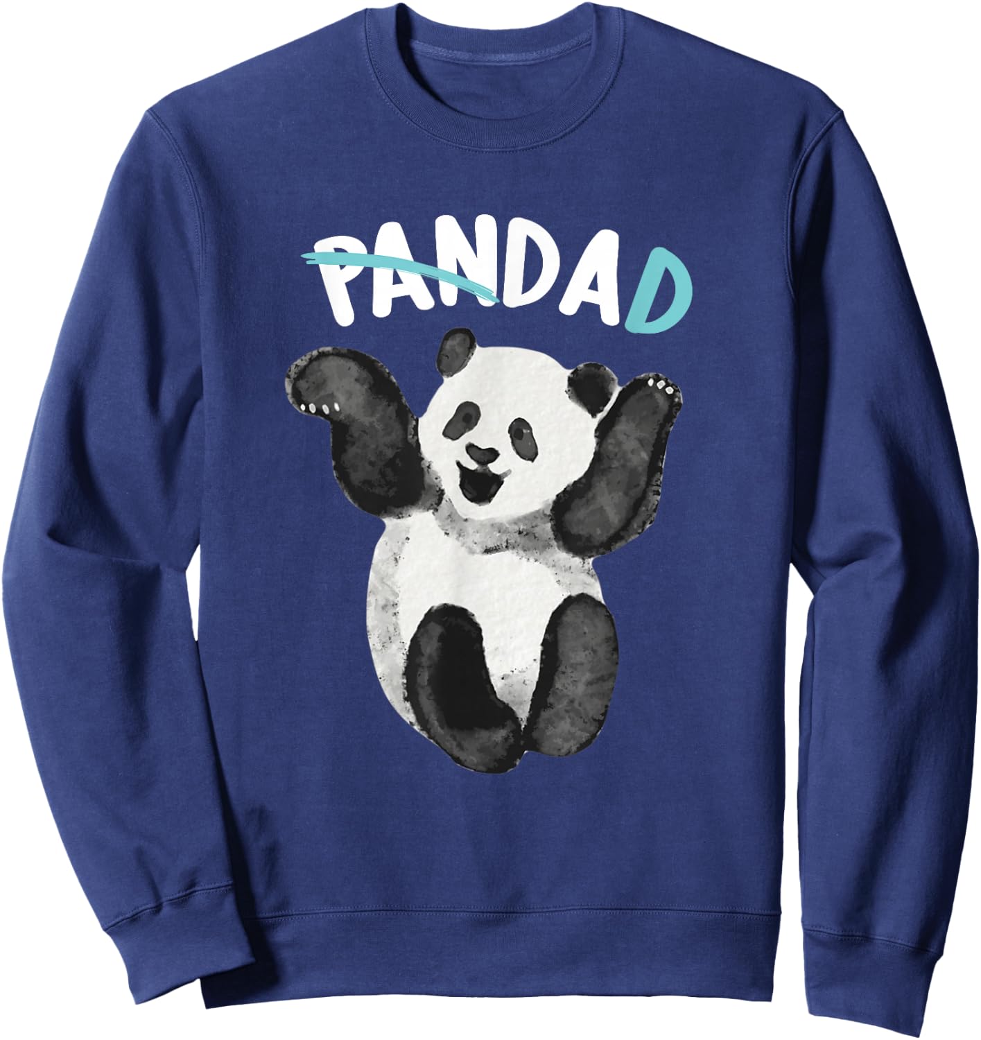 Panda Dad Papa Panda Bear Father Kid Families Outfit Sweatshirt - Sweatshirt | Navy