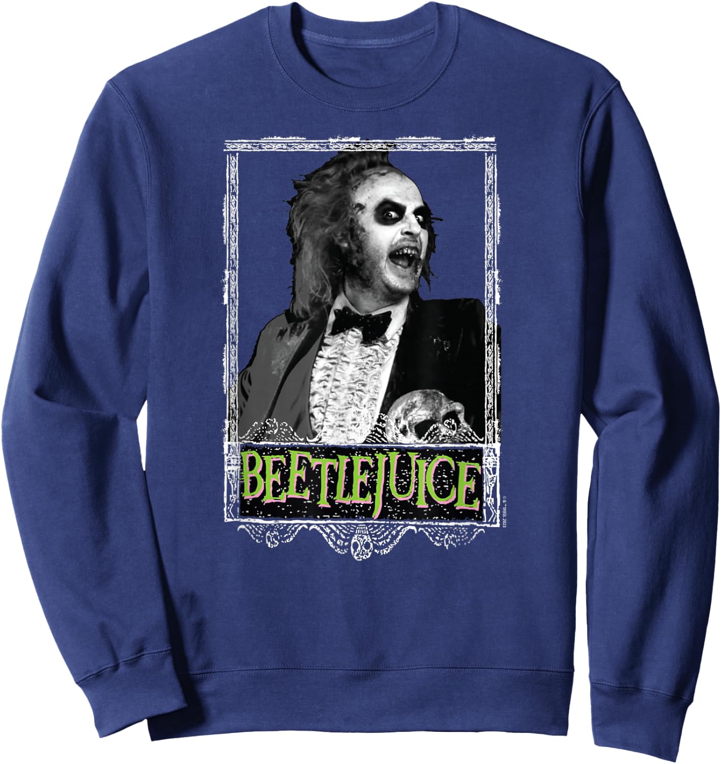 Beetlejuice - Beetlejuice Frame Sweatshirt - Sweatshirt | Navy