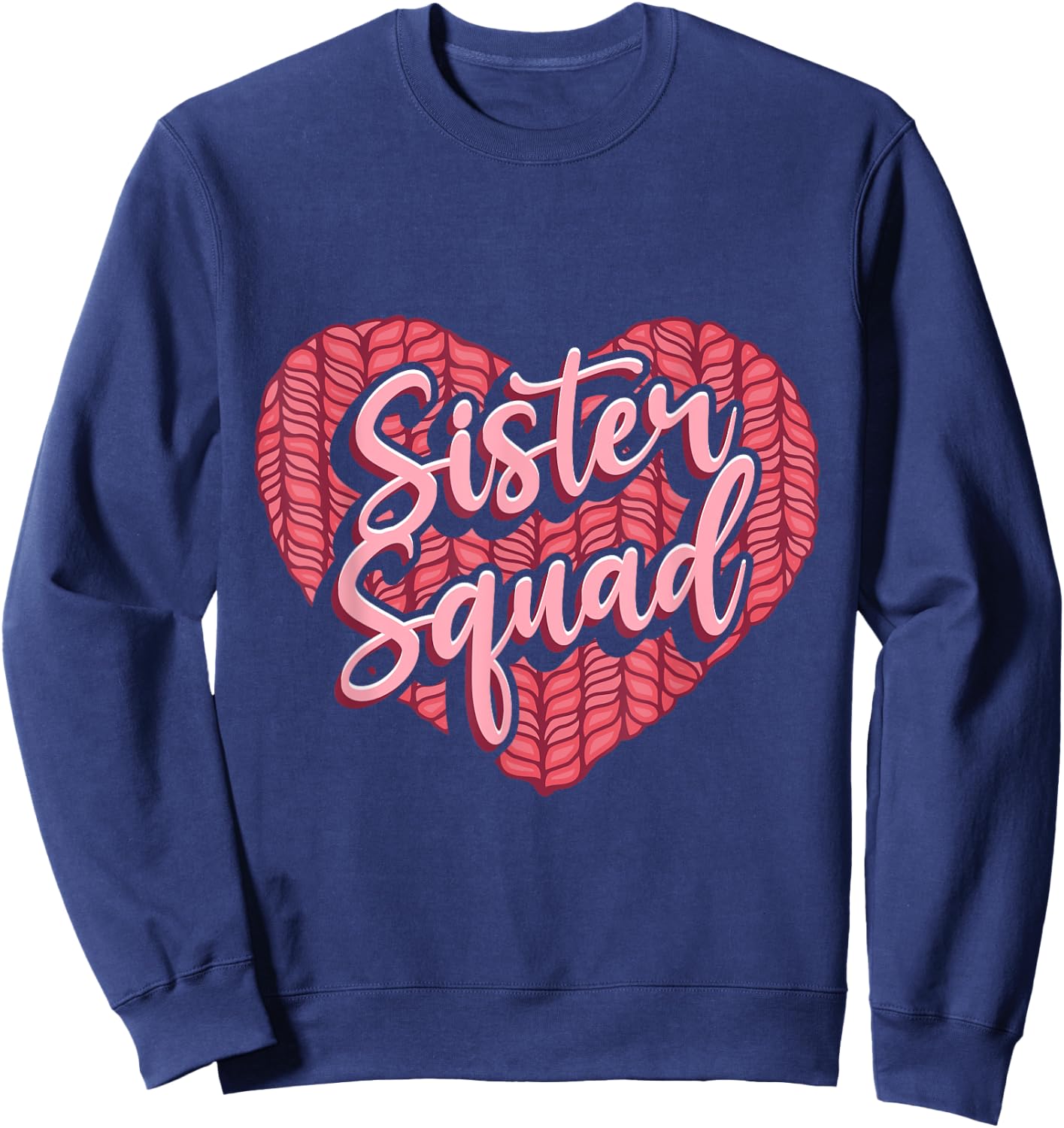 Sibling Sister Squad Sweatshirt - Sweatshirt | Navy