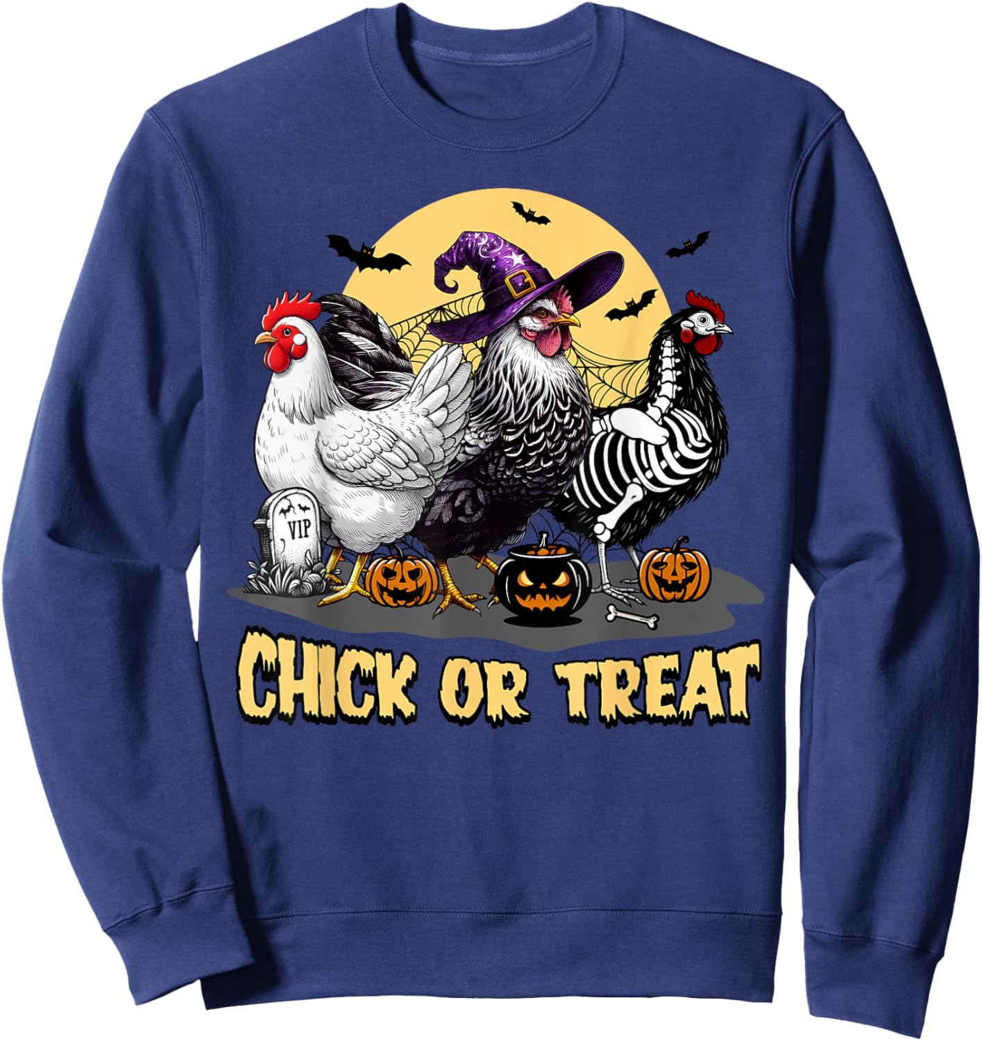 Chick Or Treat Sweatshirt - Sweatshirt | Navy