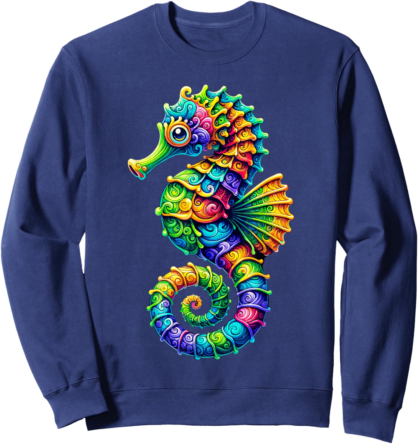 Seahorse Ocean Sweatshirt - Sweatshirt | Navy
