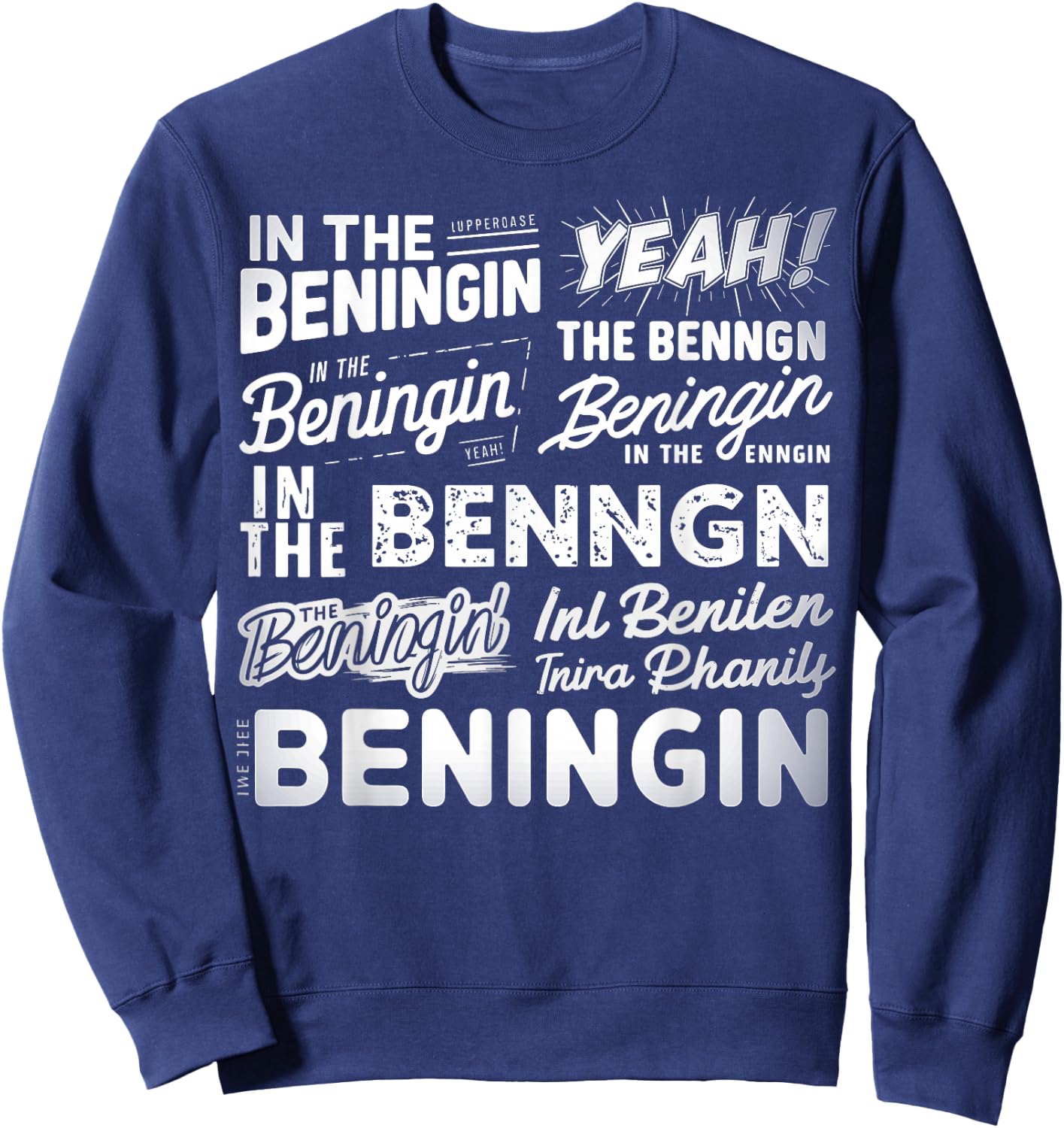 In The Beginning In The Beningin Sweatshirt - Sweatshirt | Navy