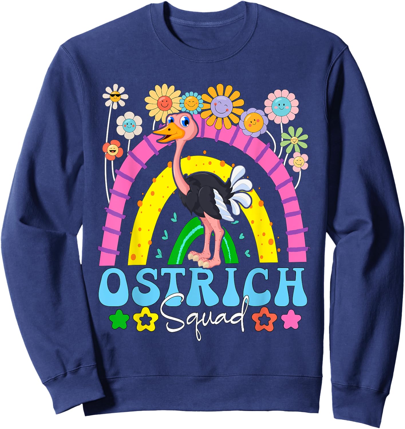 Ostrich Costume Squad Matching Animal Lover Kids Toddler Sweatshirt - Sweatshirt | Navy