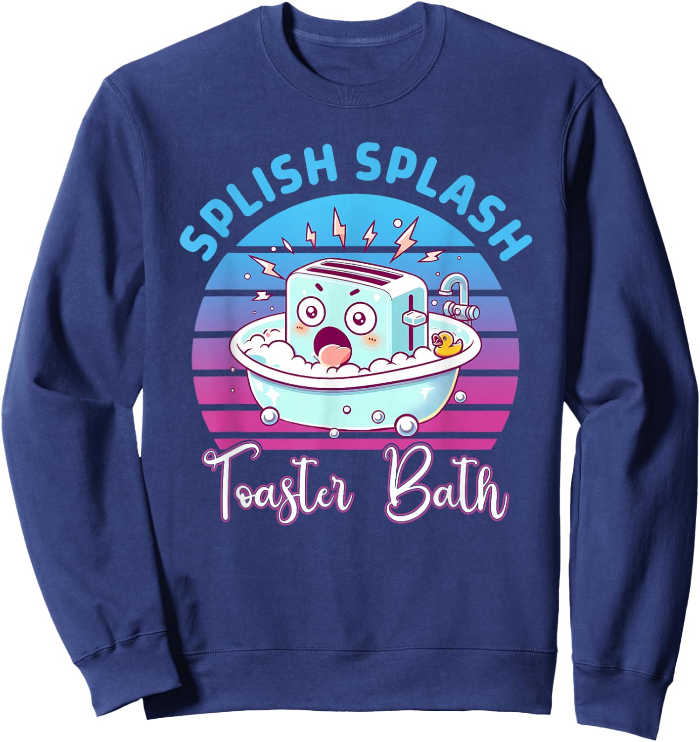 Splish Splash Toaster Bath Apparel Sweatshirt - Sweatshirt | Navy