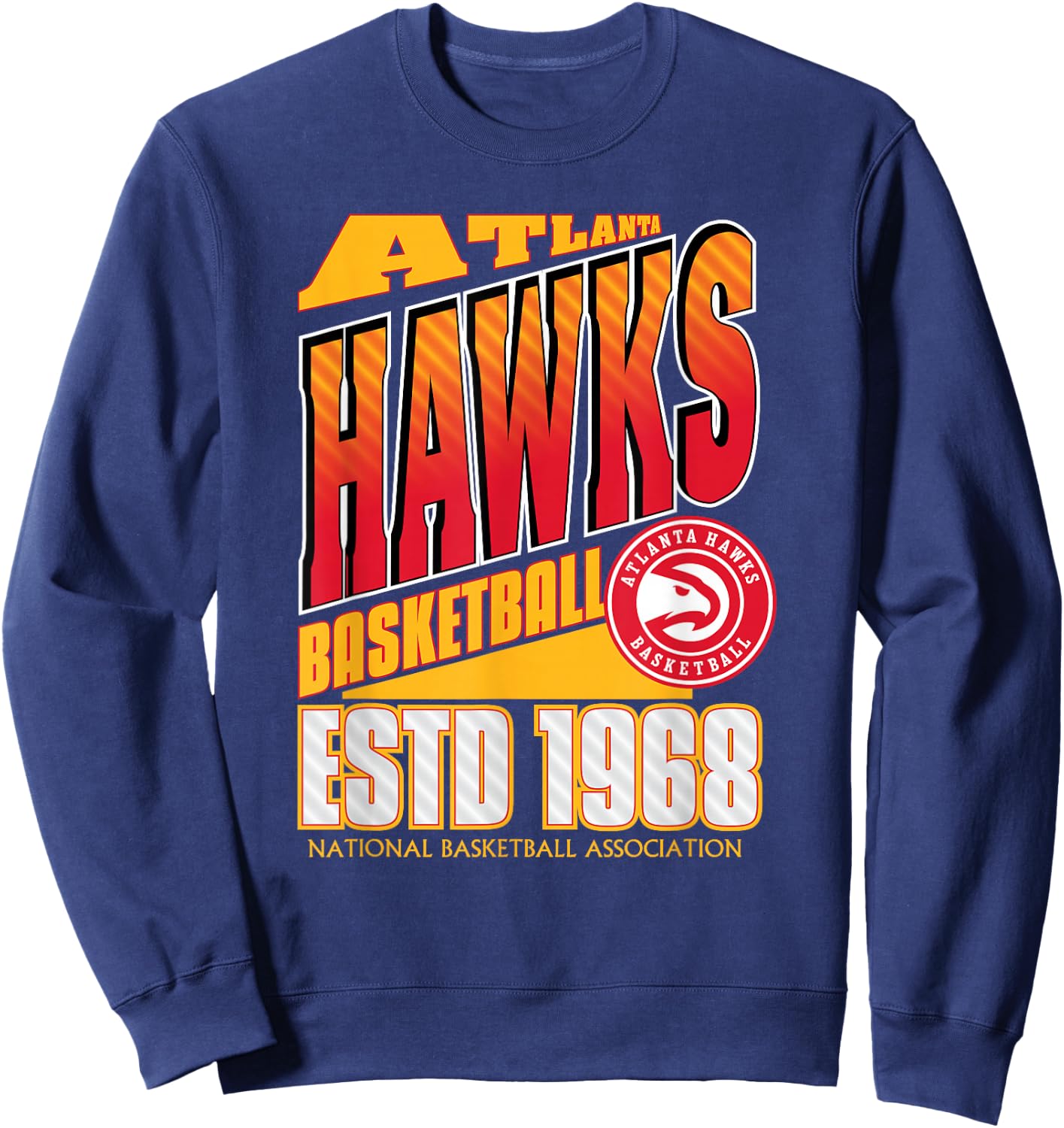 Atlanta Hawks NBA Breakaway , Men's Black Small Sweatshirt - Sweatshirt | Navy
