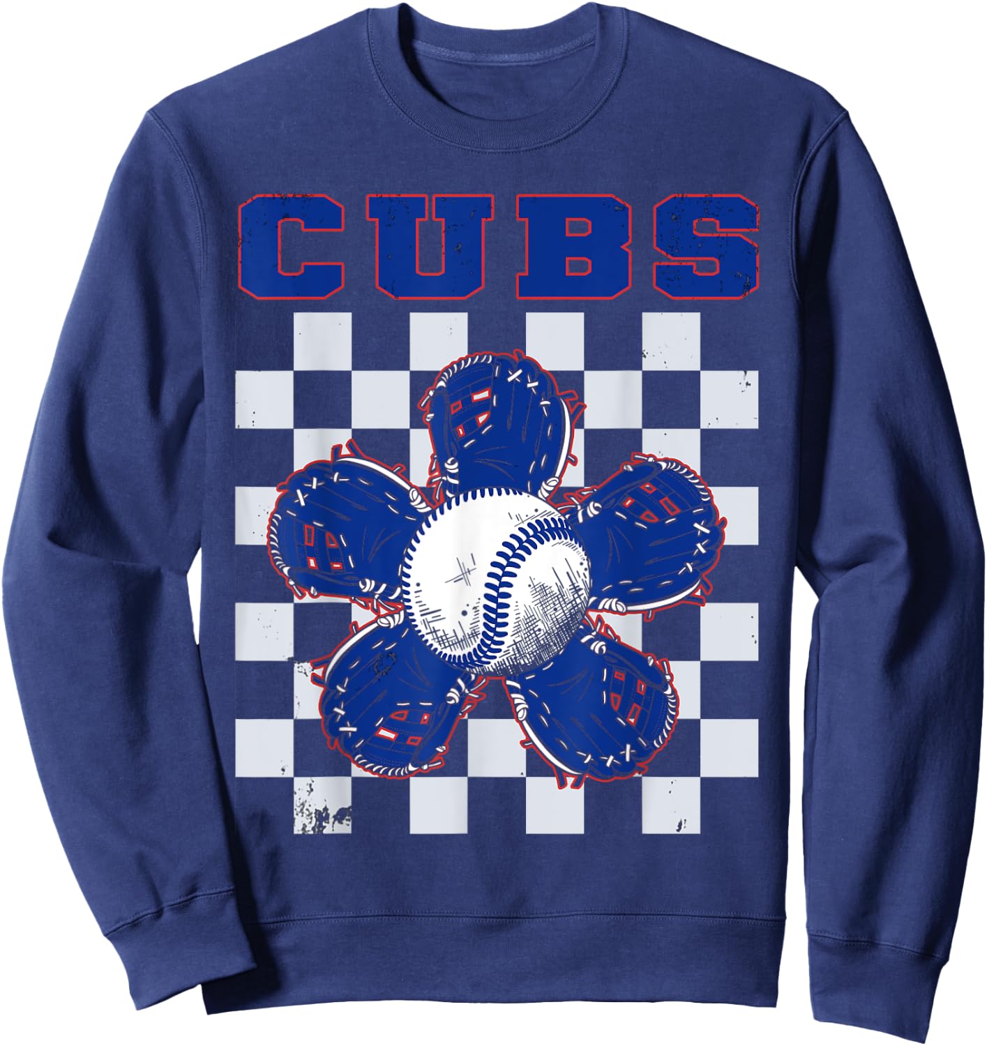 Vintage Cubs Name Throwback Classic Art Cubs Spirit Game Day Sweatshirt - Sweatshirt | Navy