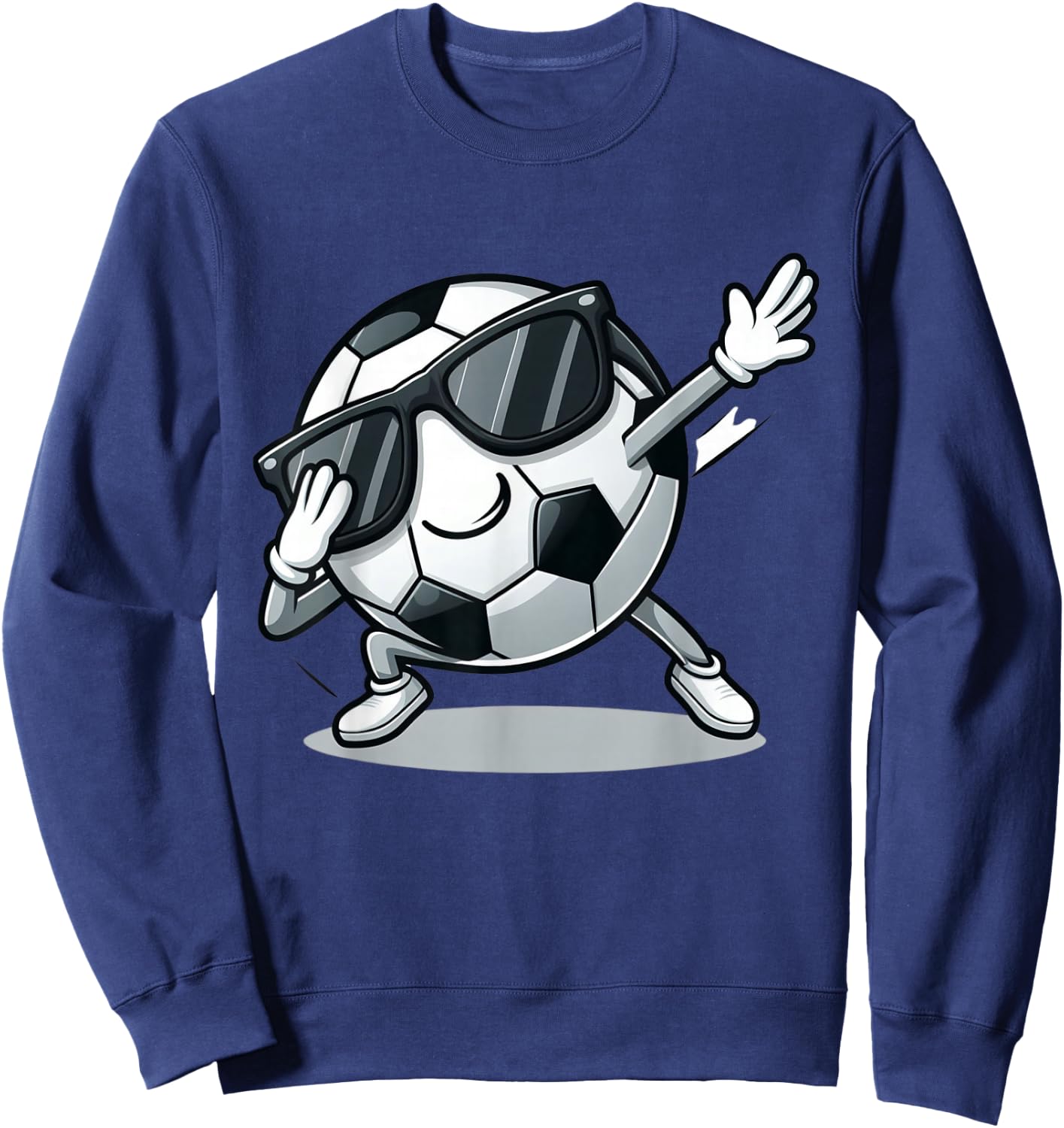 Dabbing Soccer Ball Shirt Funny Boys Men Women Sports Player Sweatshirt - Sweatshirt | Navy