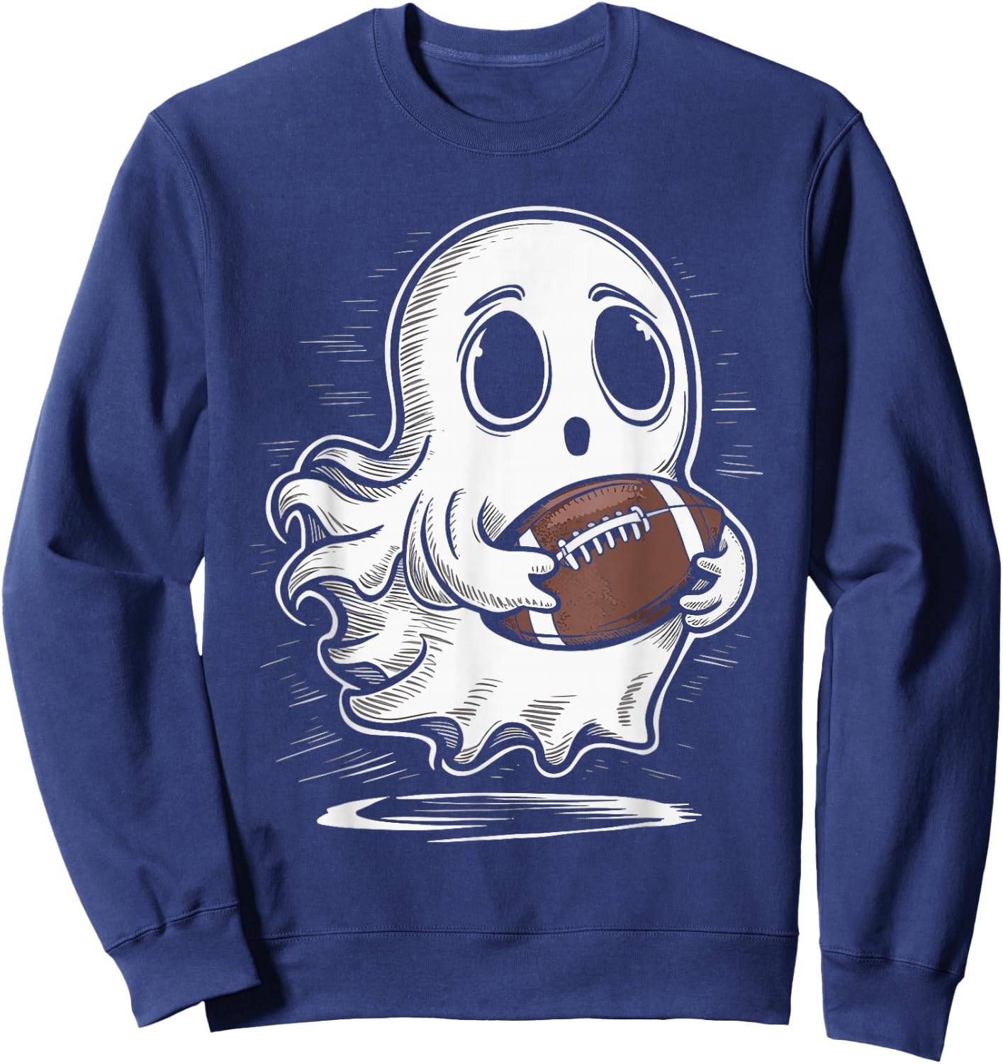Ghost Playing Football Sport Sweatshirt - Sweatshirt | Navy