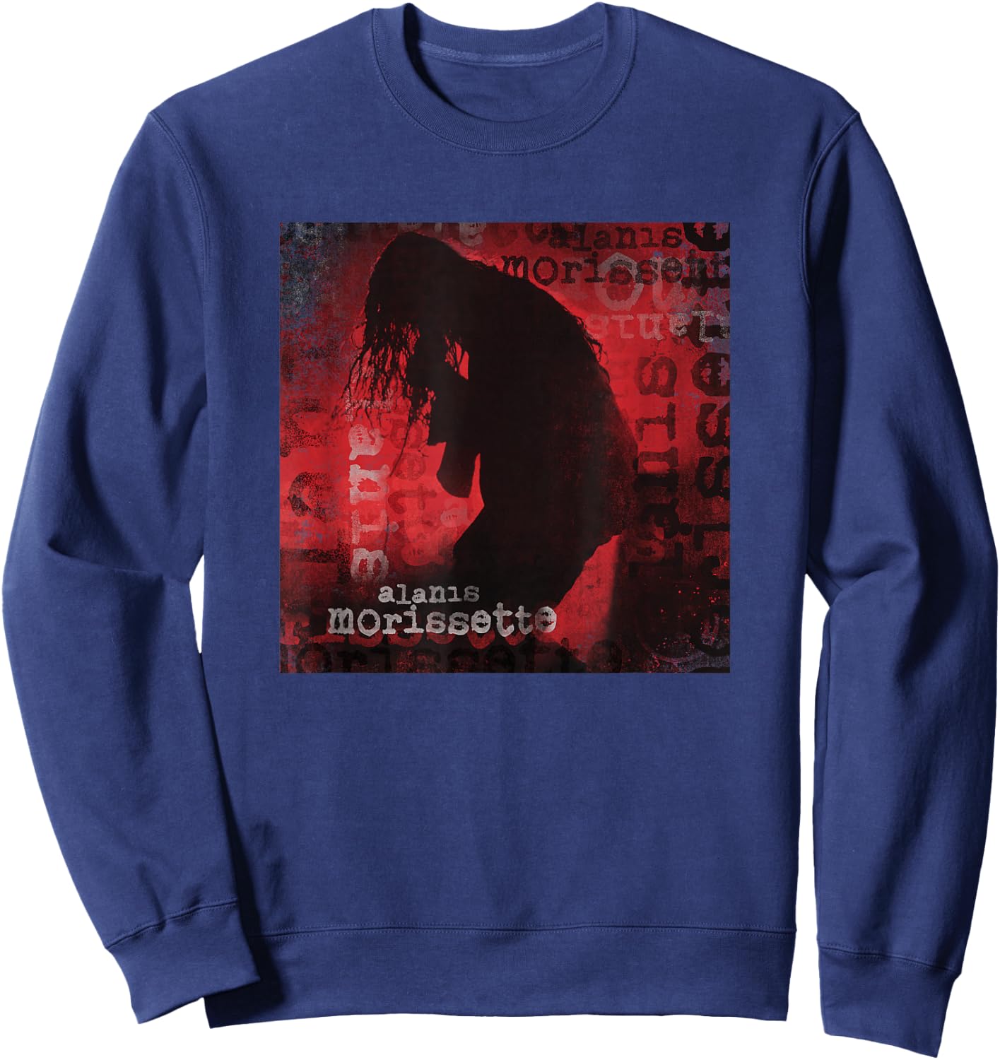 Alanis Morissette - Ironic Silhouette Sweatshirt - Sweatshirt | Navy