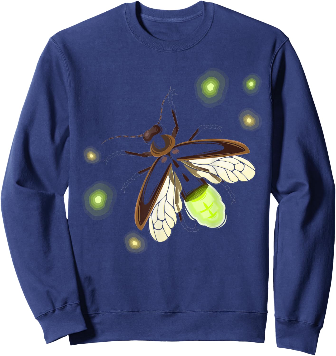Fireflies Nature Camping Insect Sweatshirt - Sweatshirt | Navy