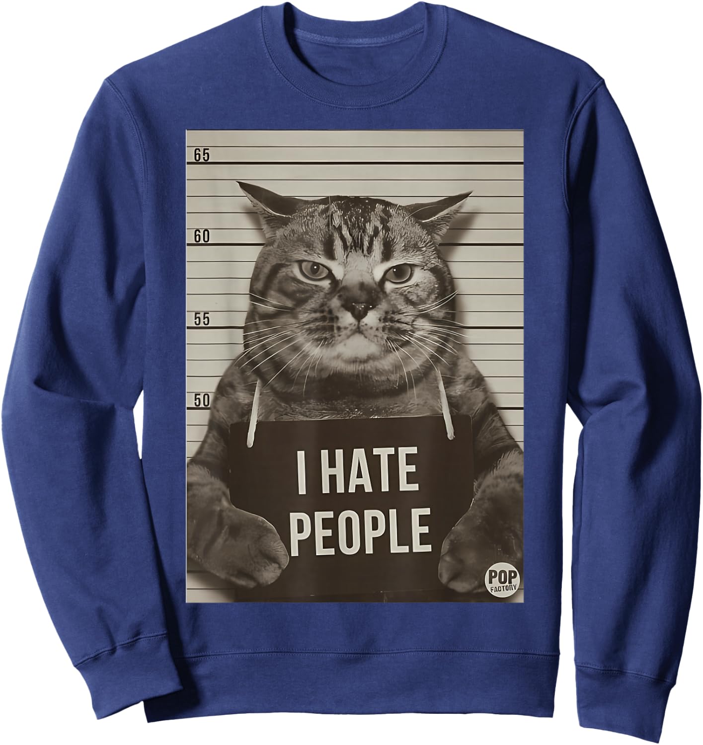 Cat funny, Cats love, Cats I Hate People Sweatshirt - Sweatshirt | Navy