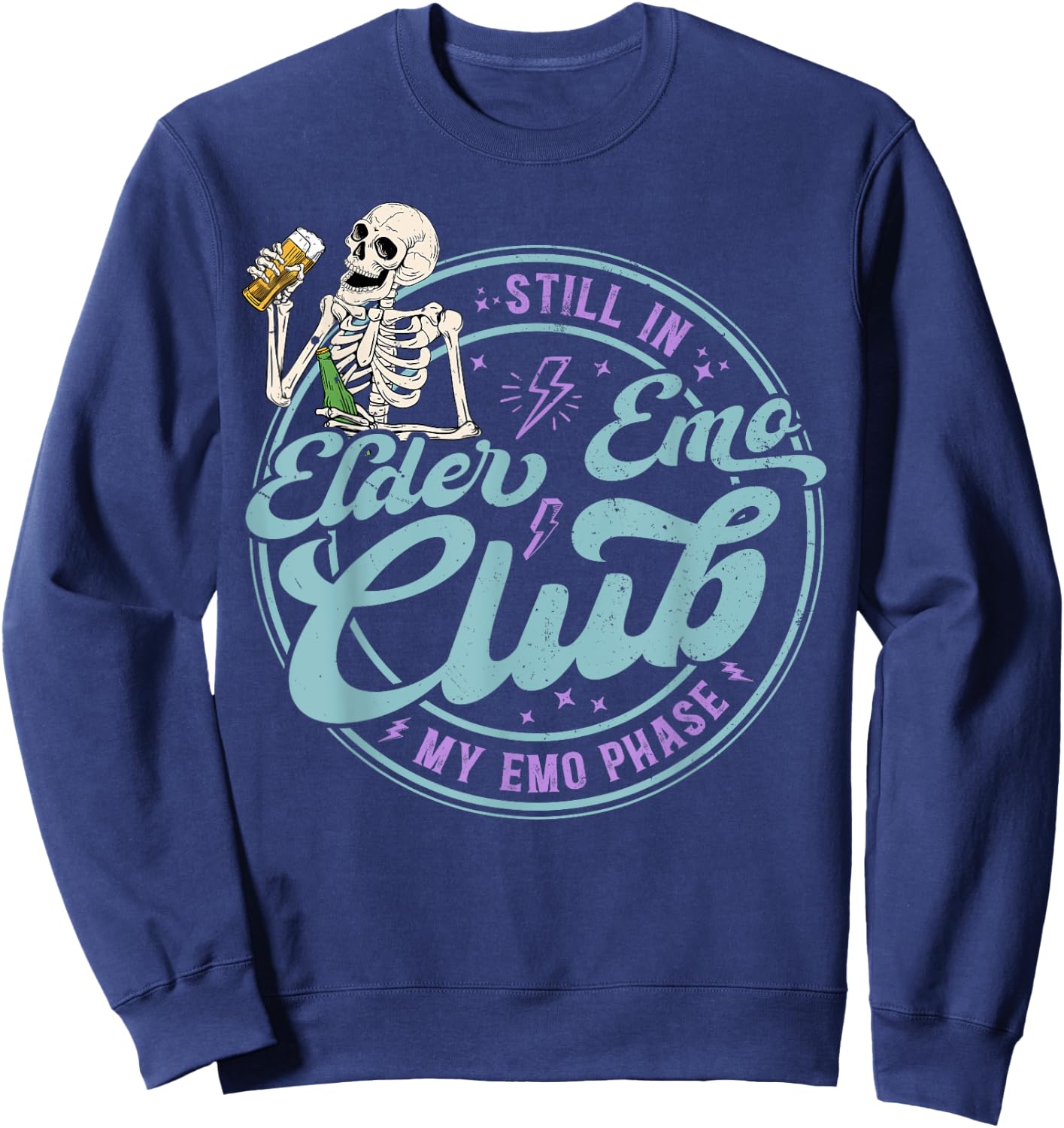 Still In Elder Emo Club My Emo Phase Sweatshirt - Sweatshirt | Navy