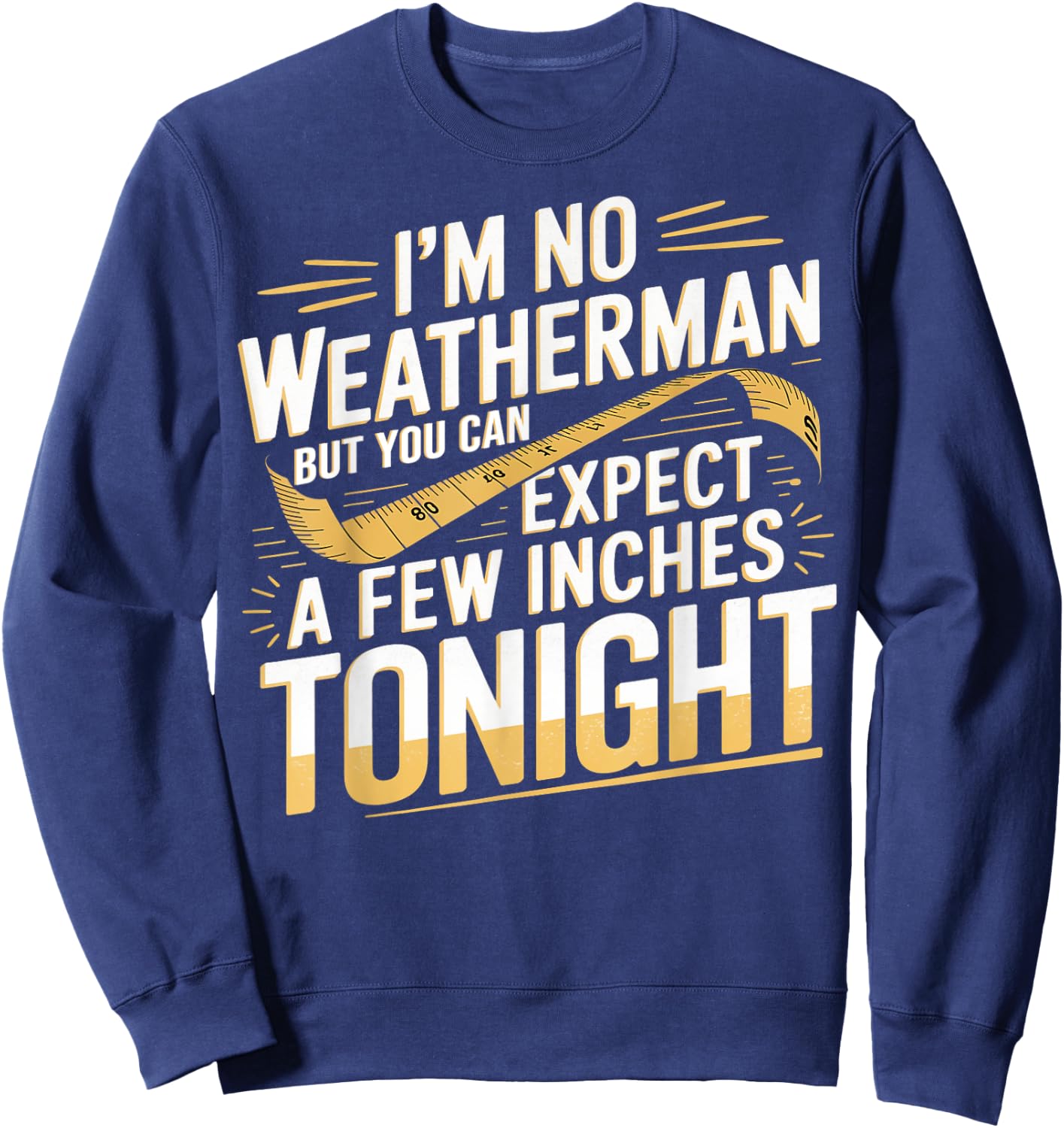 Funny I'm No Weatherman Meteorologist Weatherman Sweatshirt - Sweatshirt | Navy