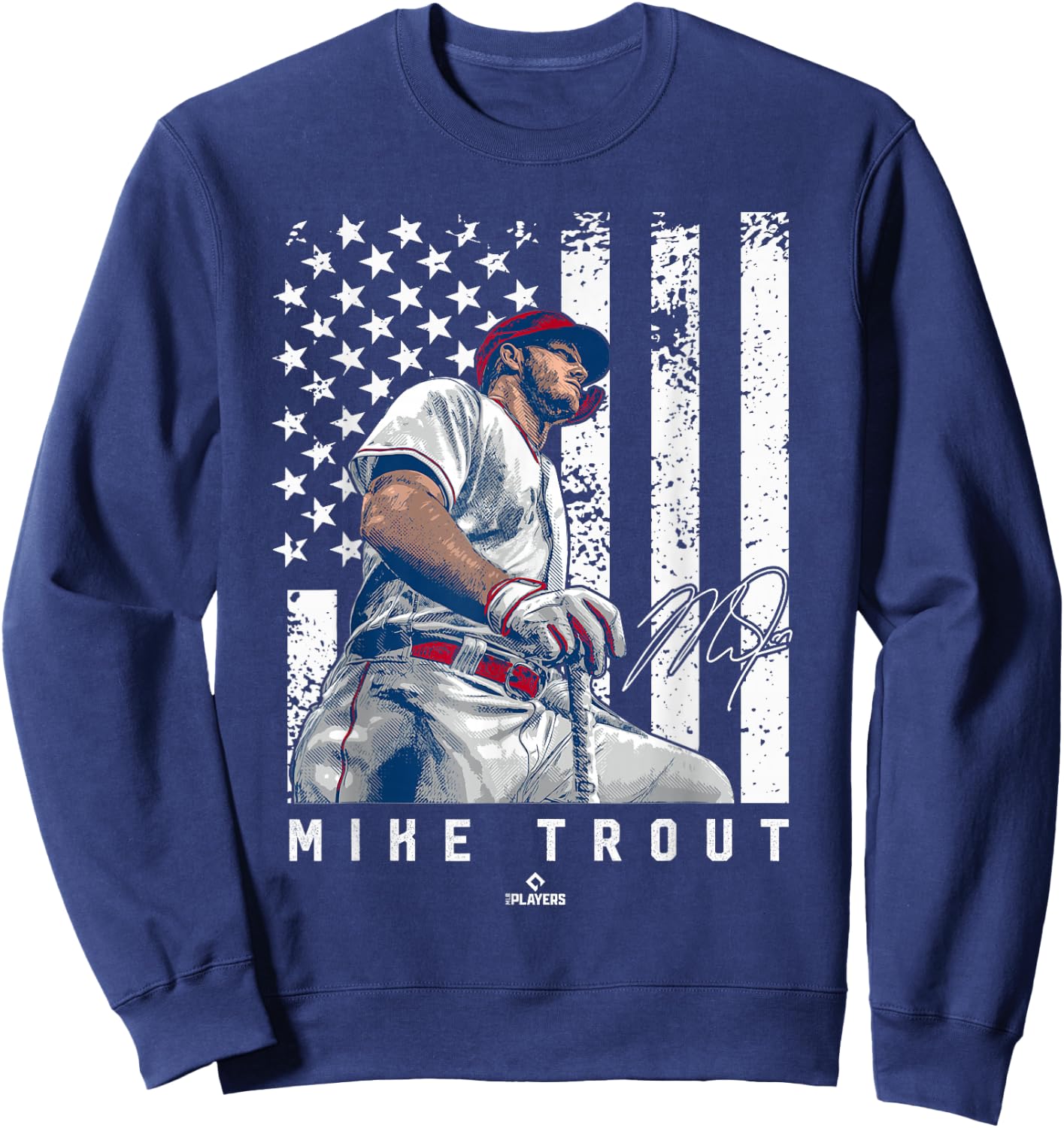 Show Your Pride Mike Trout Los Angeles MLBPA Sweatshirt - Sweatshirt | Navy