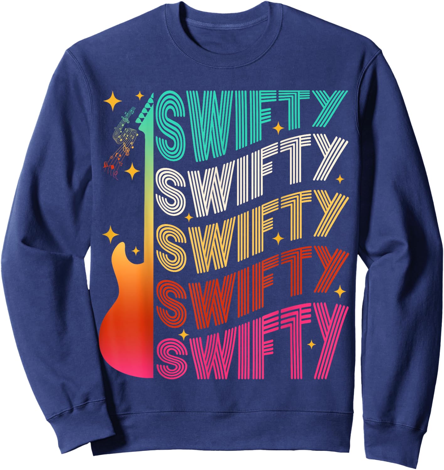 Retro Taylor Personalized Name I Love Taylor Girl 70's 80's Sweatshirt - Sweatshirt | Navy