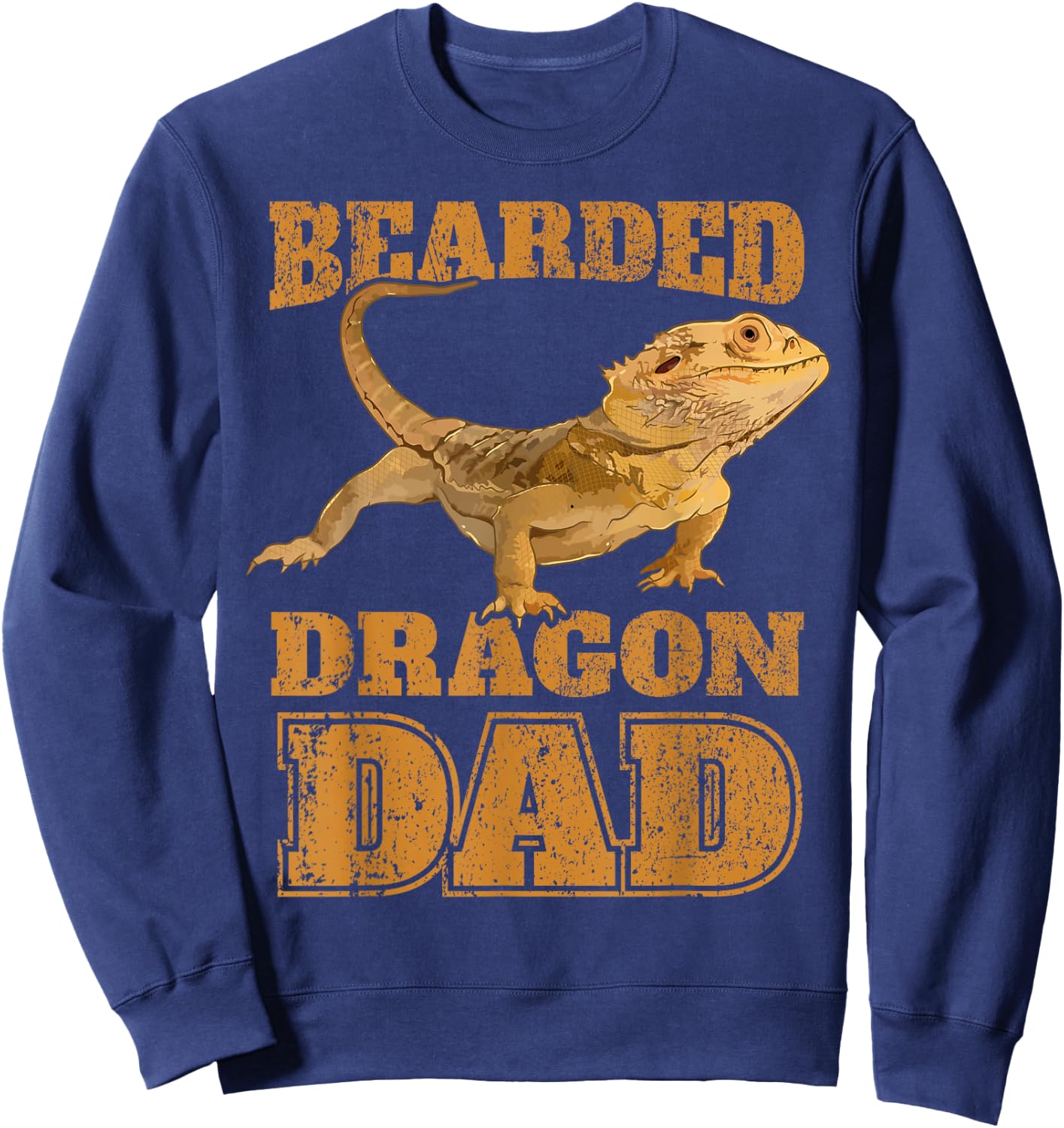 Bearded Dragon Dad Papa Bearded Dragon Father Sweatshirt - Sweatshirt | Navy