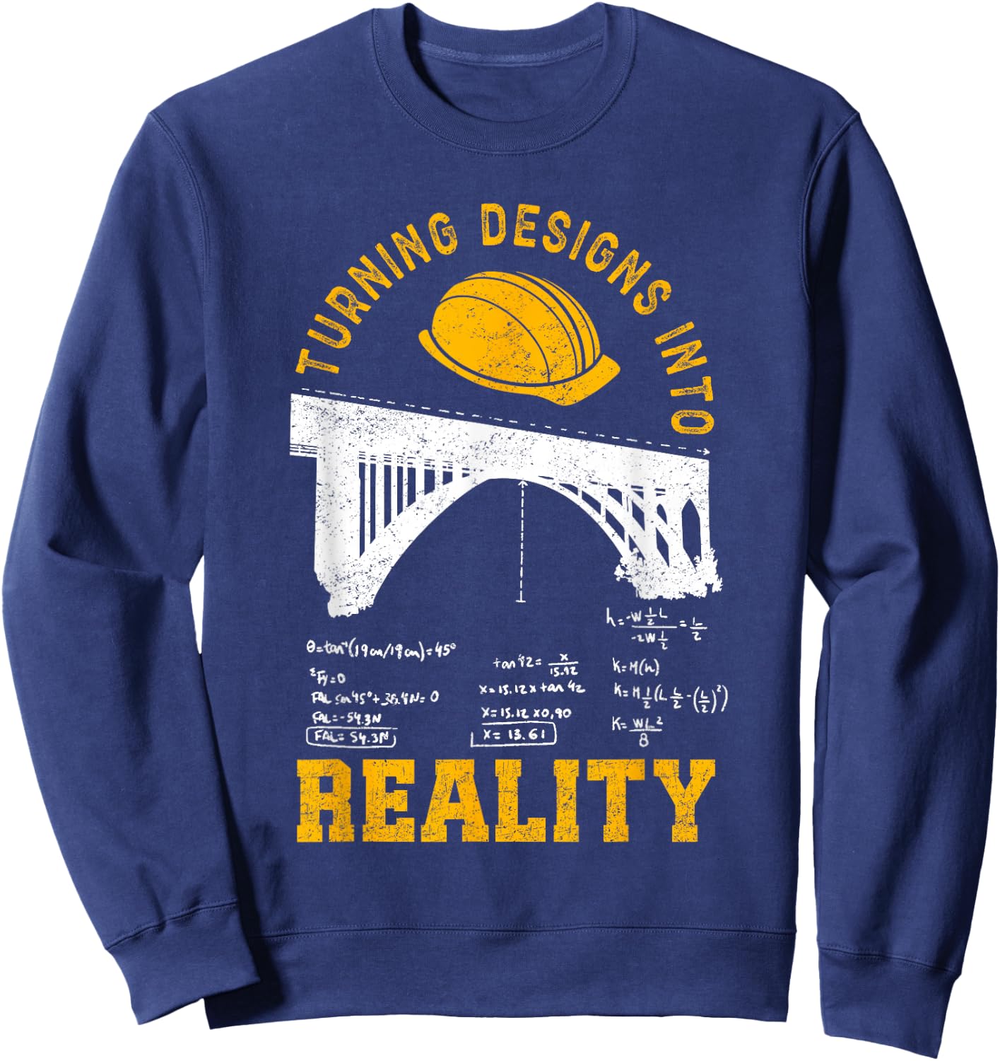 Civil Engineer Design Men Student Woman Mechanical Sweatshirt - Sweatshirt | Navy