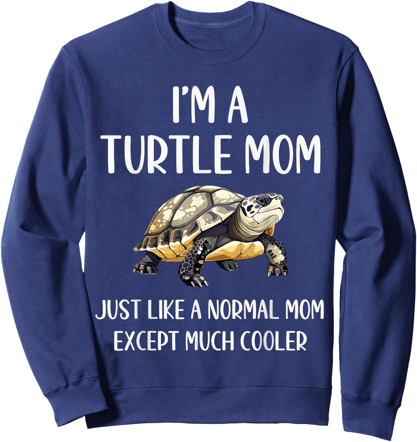 Turtle Mom Definition Funny Turtle Animals Lover Mothers Day Sweatshirt - Sweatshirt | Navy