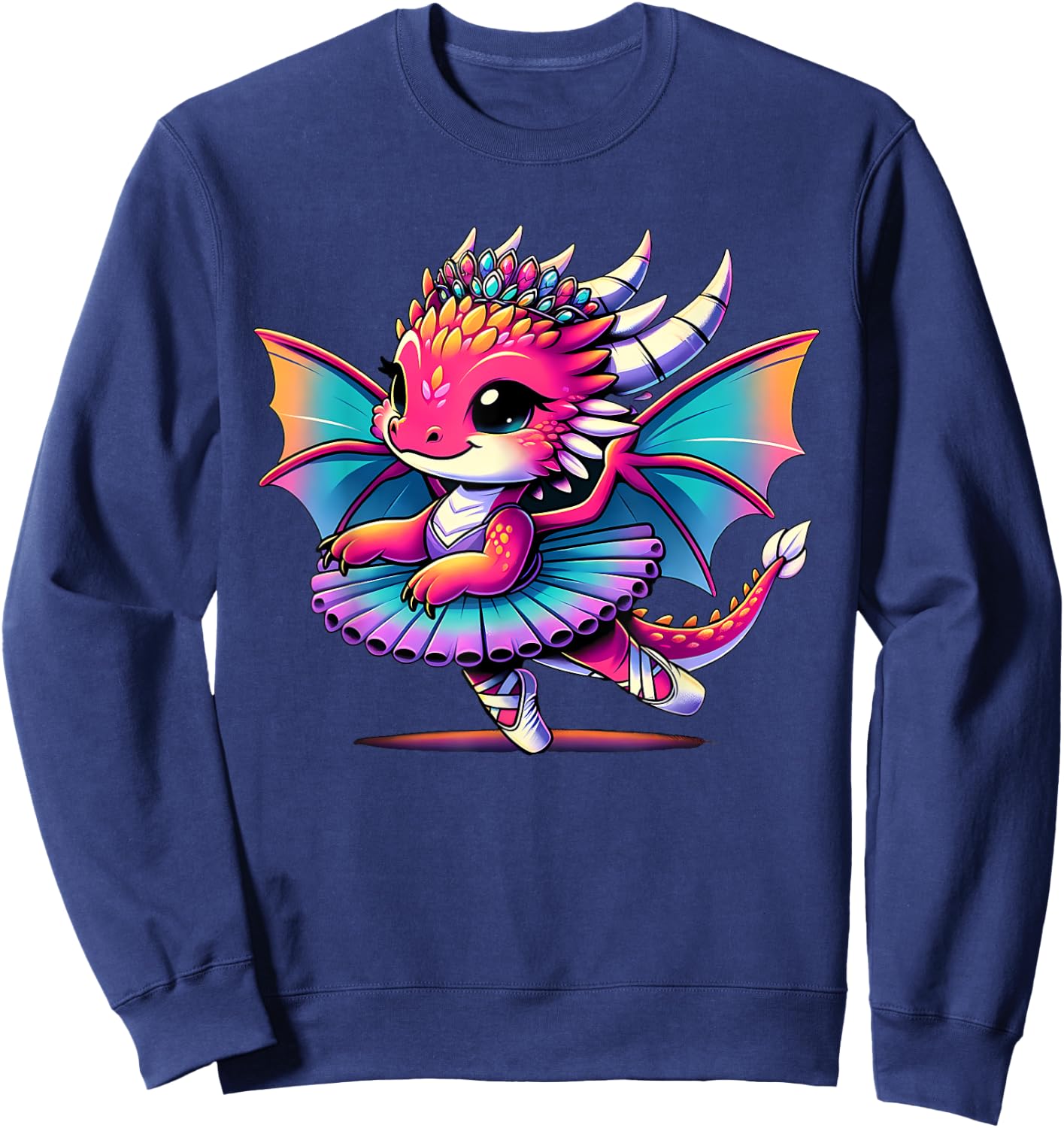 Ballerina Dragon Dancing Sweatshirt - Sweatshirt | Navy