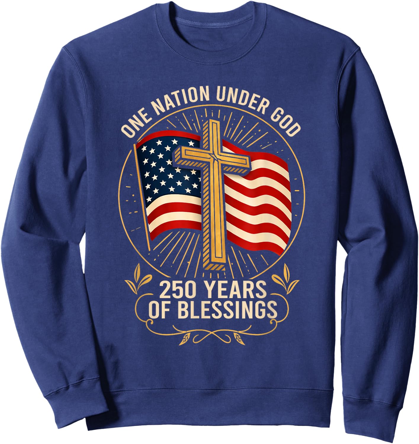 Anniversary USA Patriotic Sweatshirt - Sweatshirt | Navy