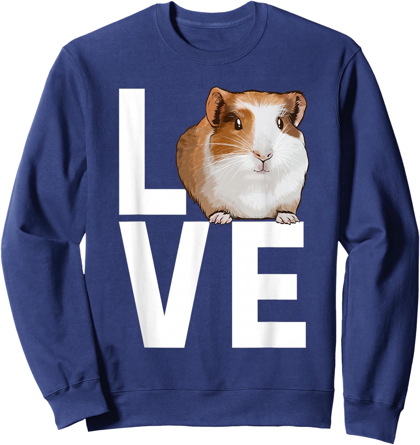 Cool Guinea Pig Art Women Cavy Pet Guinea Pig Lover Sweatshirt - Sweatshirt | Navy