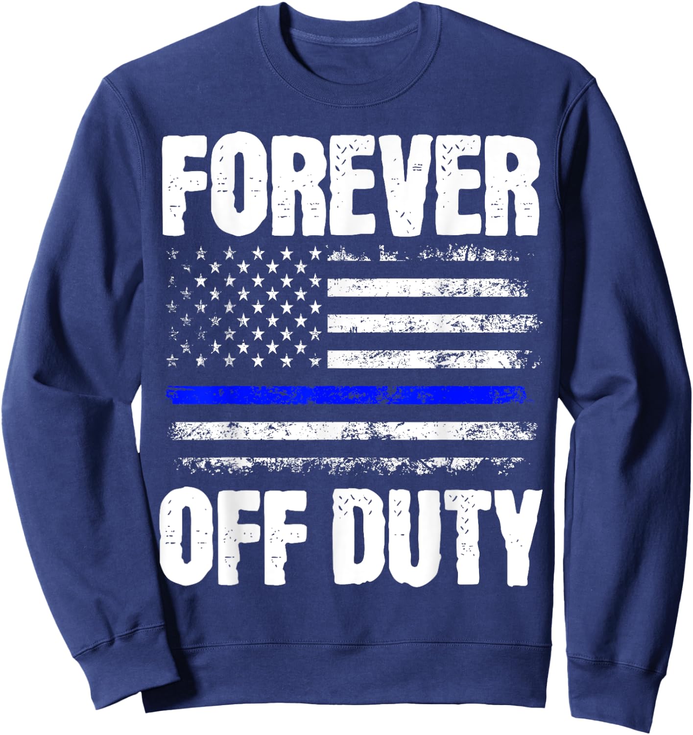 Retired Police Officer Cop Sweatshirt - Sweatshirt | Navy