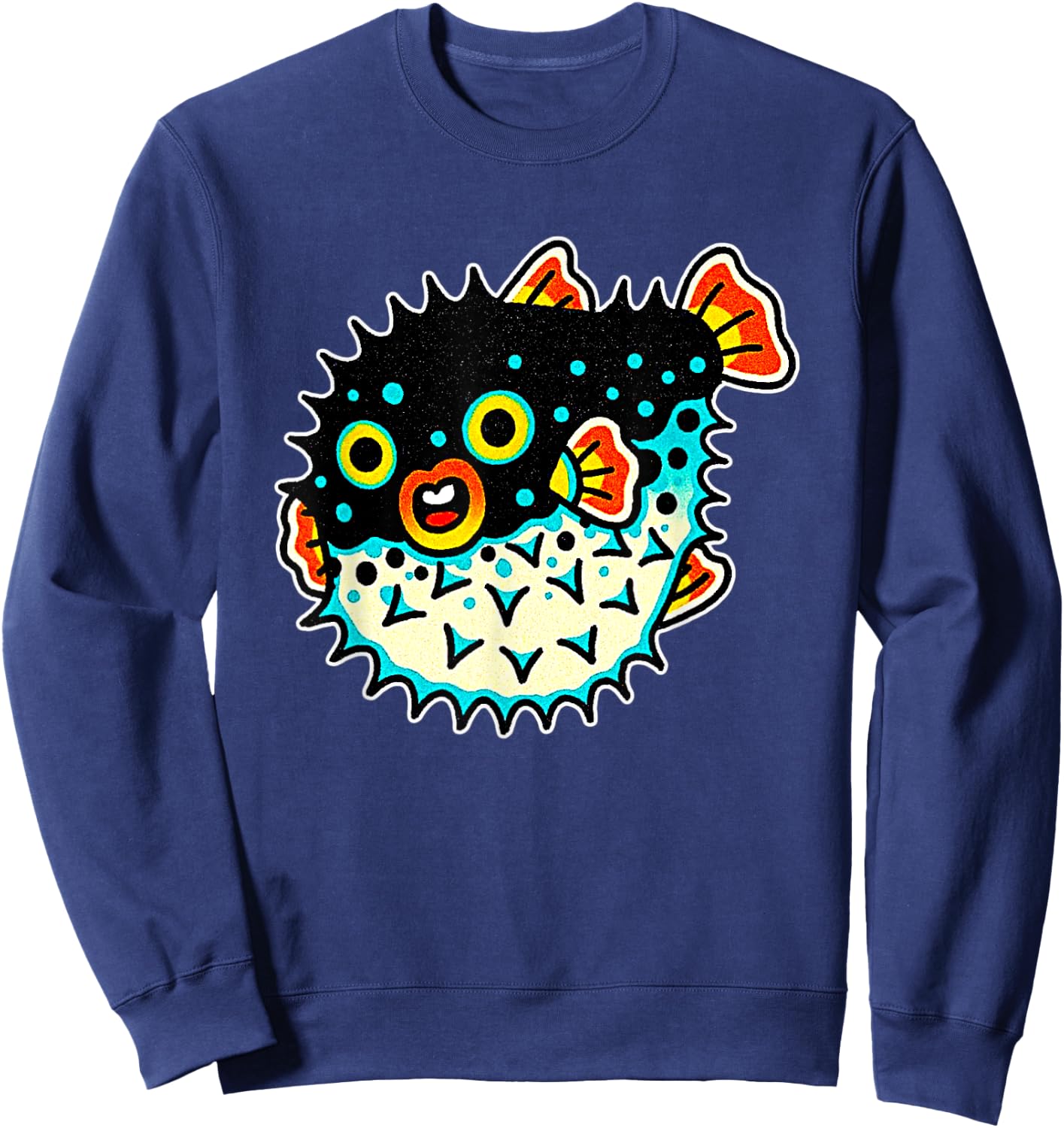 Pufferfish Sweatshirt - Sweatshirt | Navy