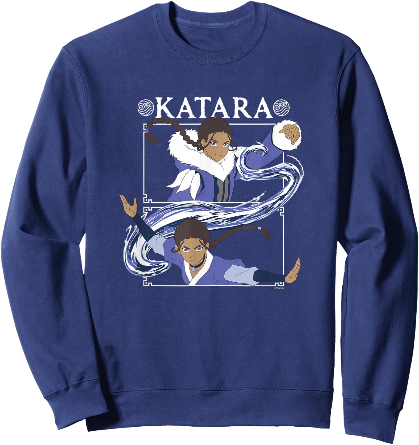 Avatar: The Last Airbender Katara Waterbending Master Panels Sweatshirt - Sweatshirt | Navy